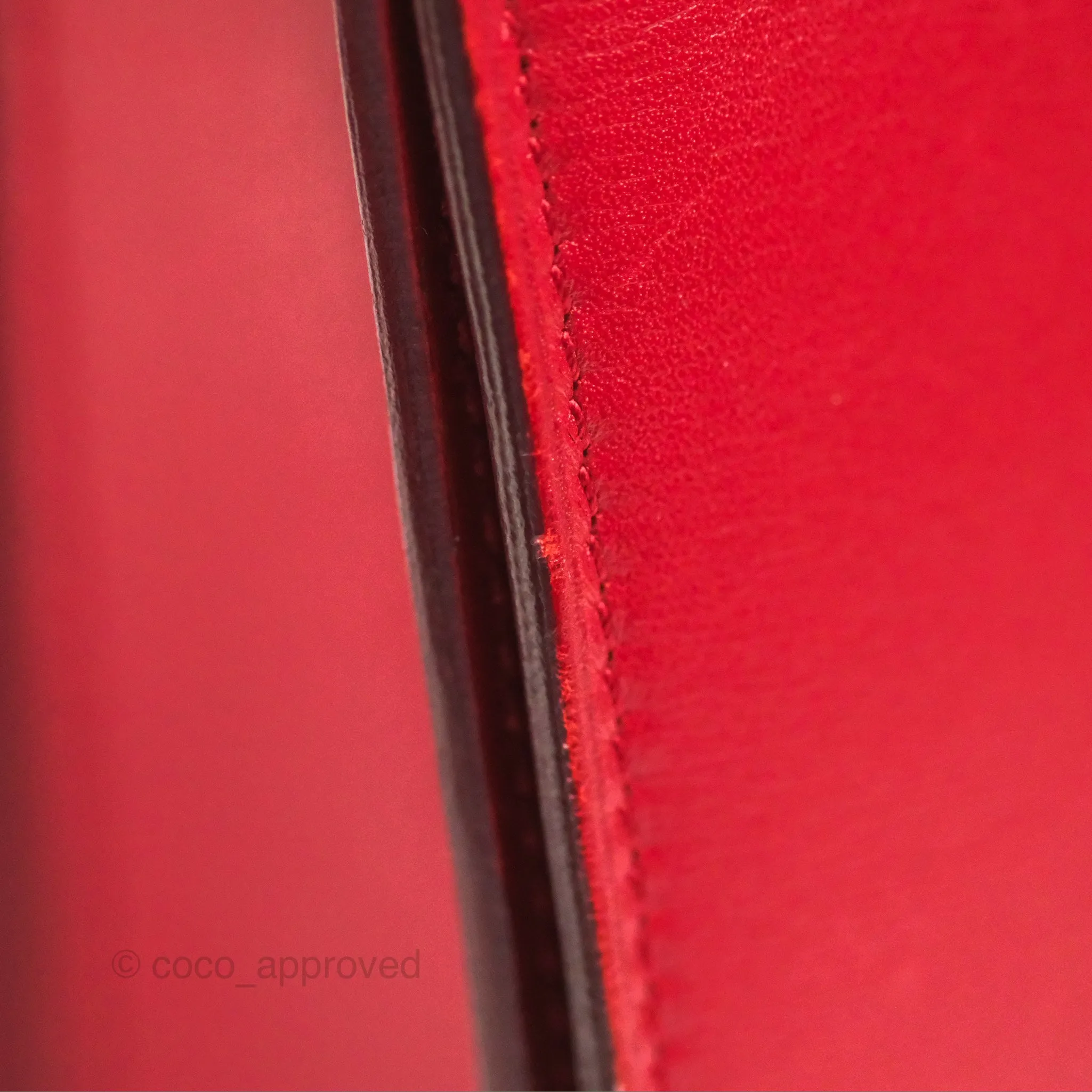 Celine Medium Classic Box Flap Red Calfskin