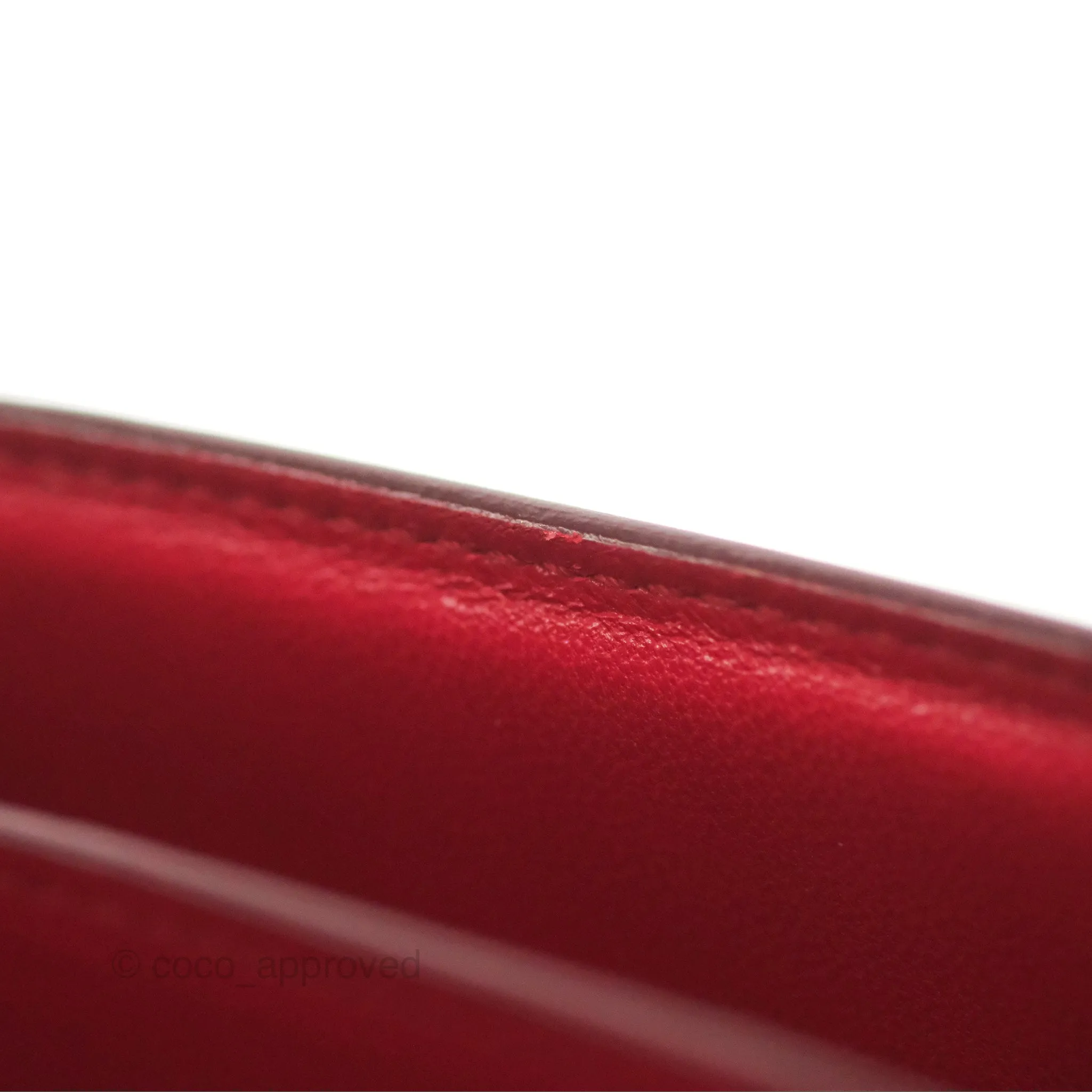 Celine Medium Classic Box Flap Red Calfskin