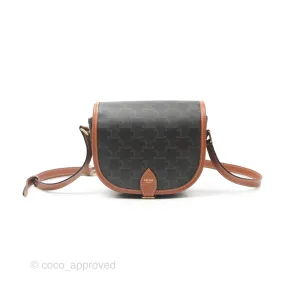 Celine Medium Folco Bag Triomphe Canvas Tan