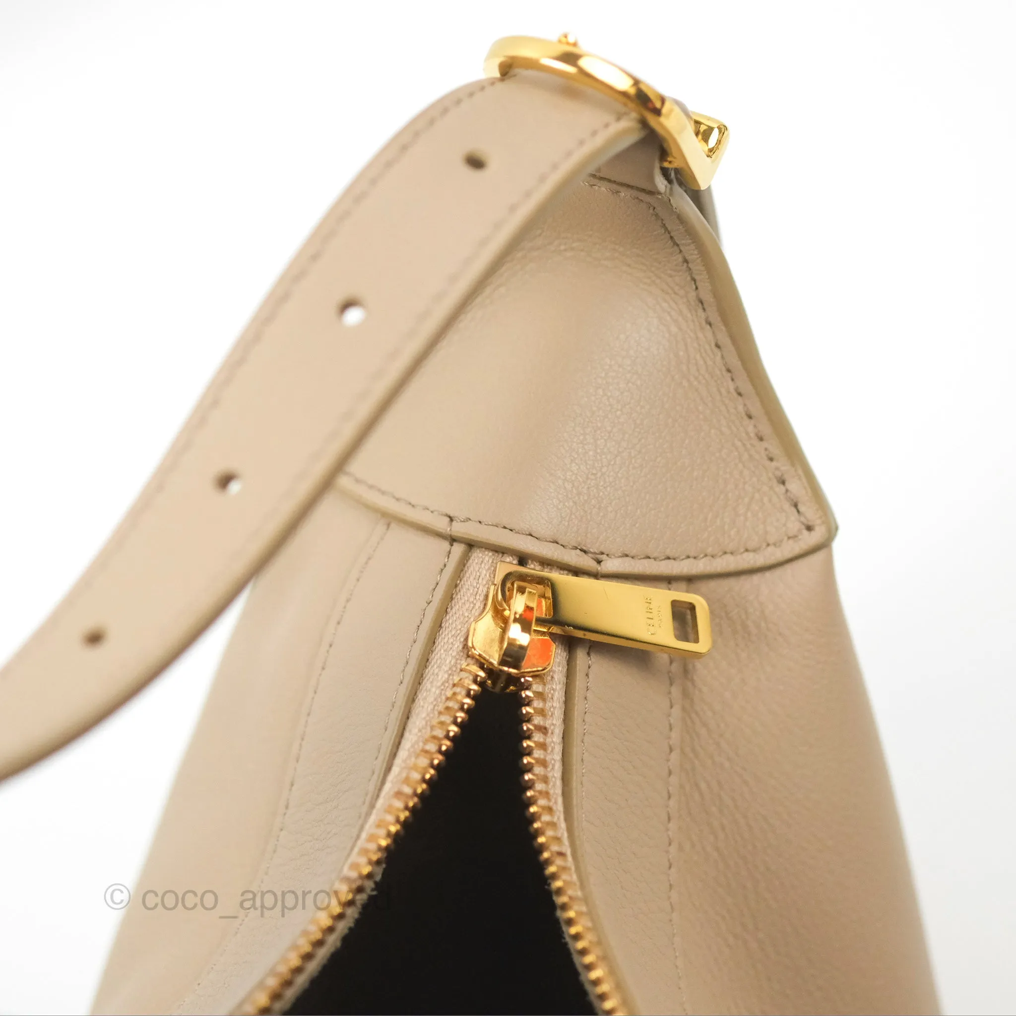 Celine Medium Romy Shoulder Bag Safari Supple Calfskin