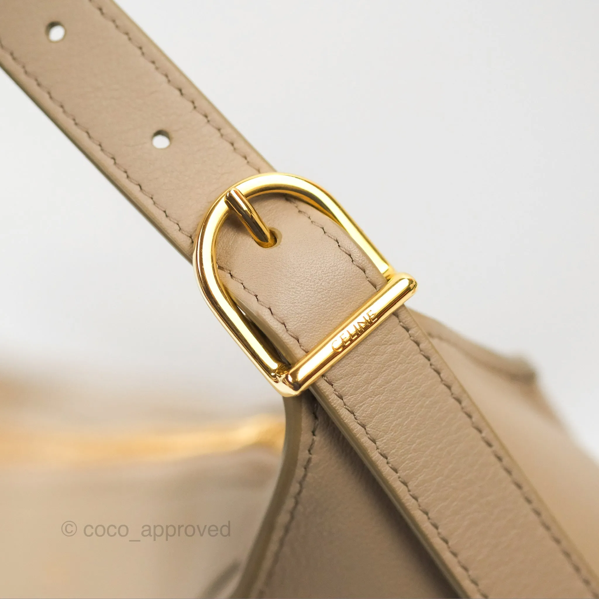 Celine Medium Romy Shoulder Bag Safari Supple Calfskin
