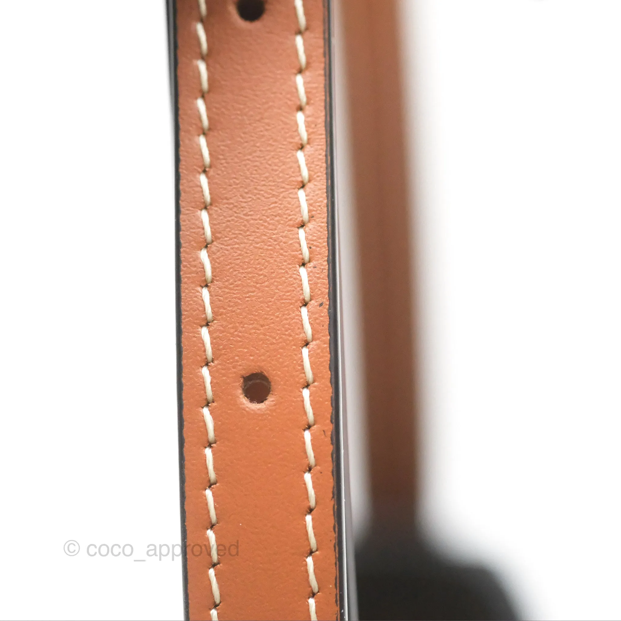 Celine Medium Tilly Bag In Triomphe Canvas and Calfskin Tan