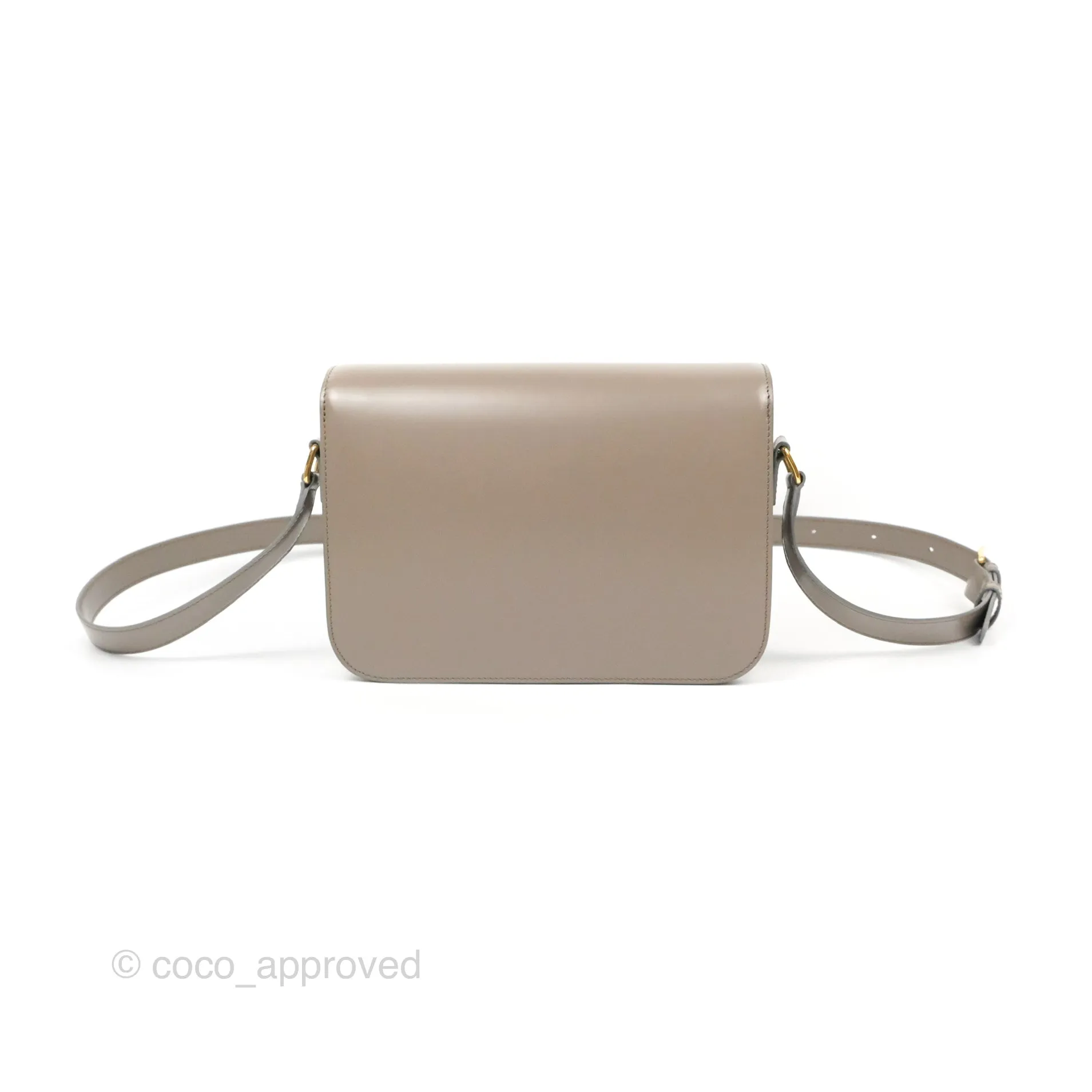 Celine Medium Triomphe Bag Pebble Shiny Calfskin