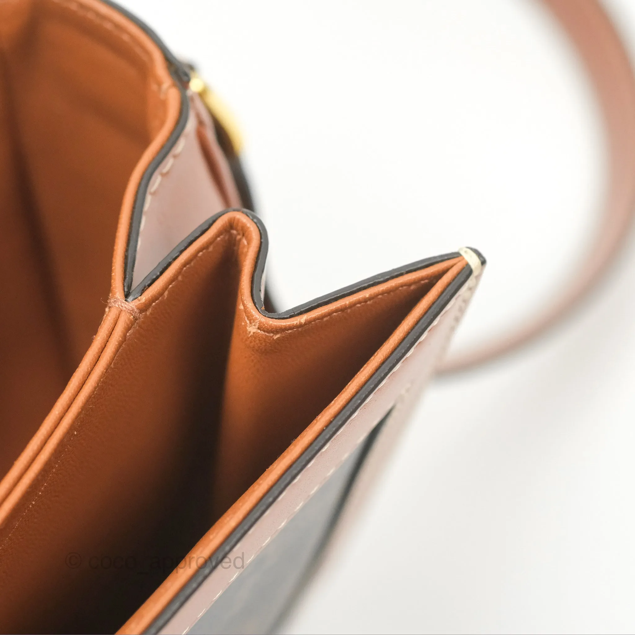 Celine Medium Triomphe Bag Triomphe Canvas Tan Calfskin