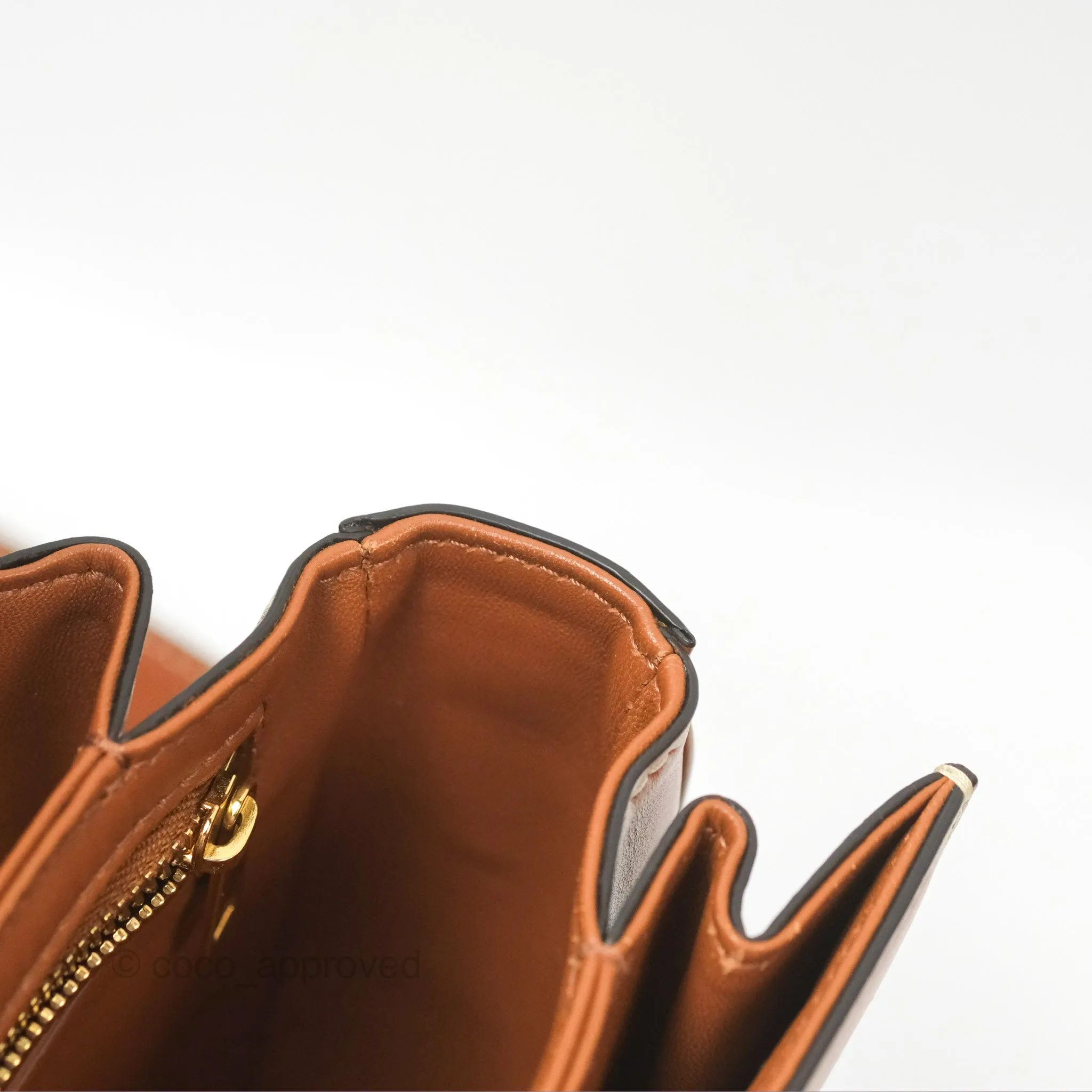 Celine Medium Triomphe Bag Triomphe Canvas Tan Calfskin