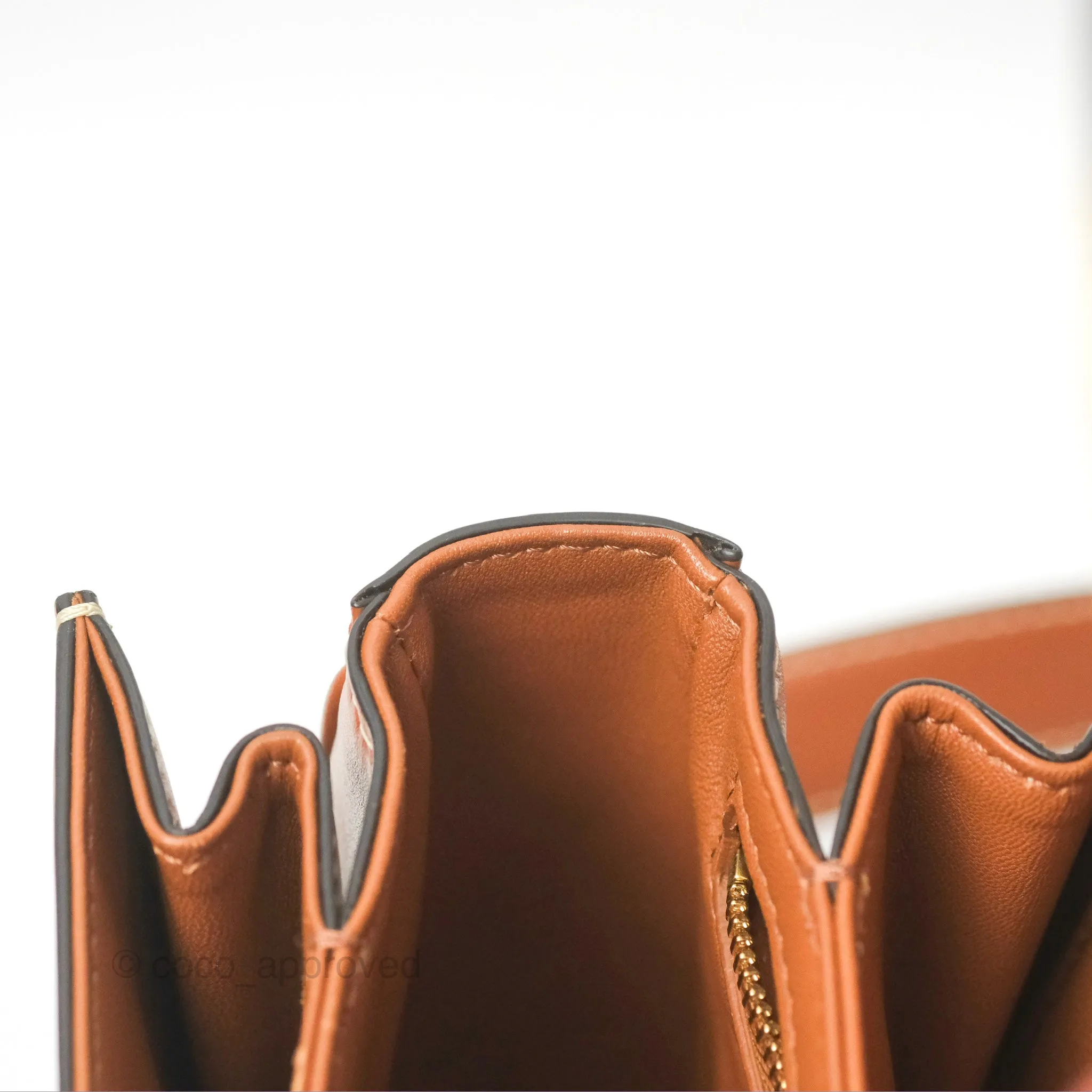 Celine Medium Triomphe Bag Triomphe Canvas Tan Calfskin