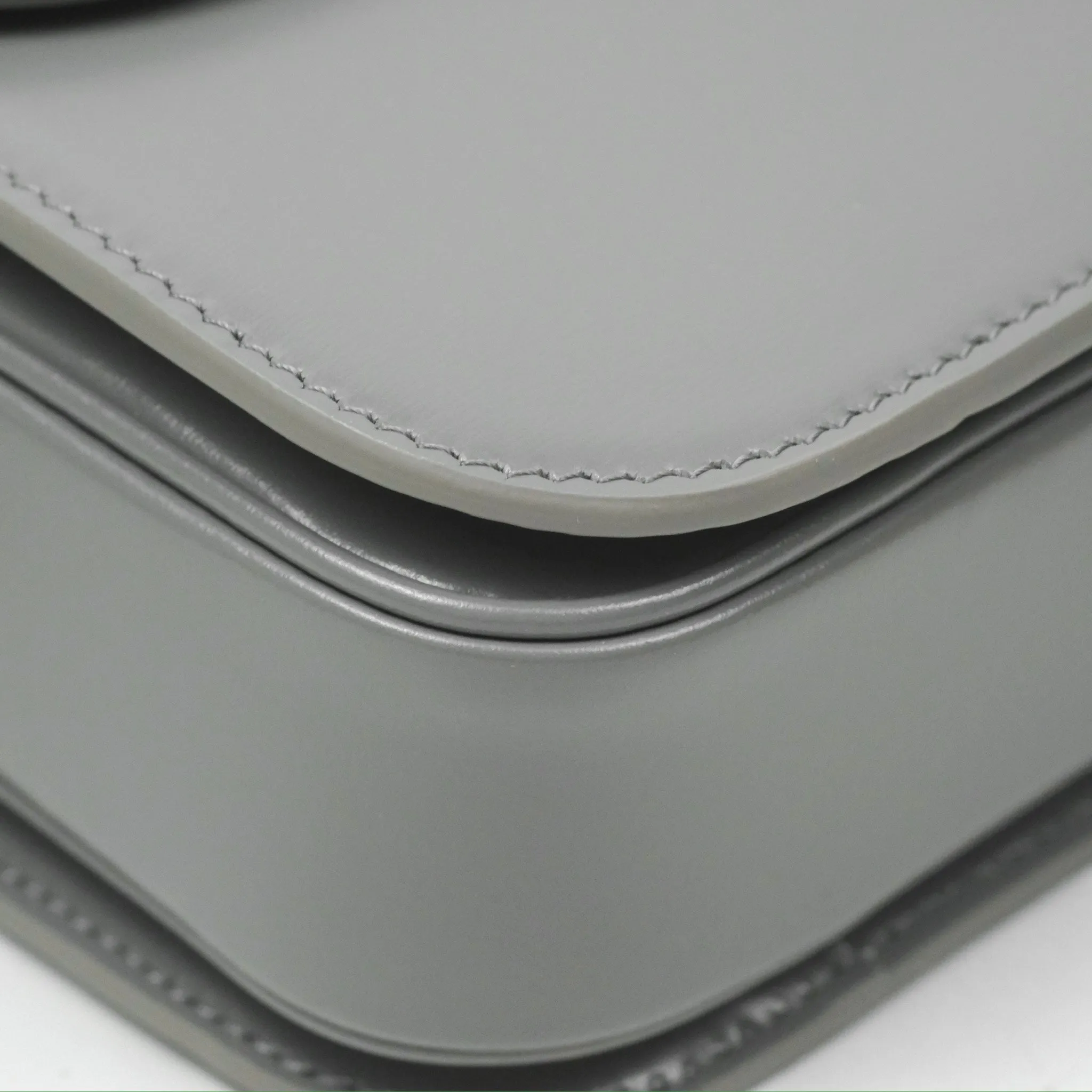 Celine Medium Triomphe Bag Zinc Shiny Calfskin