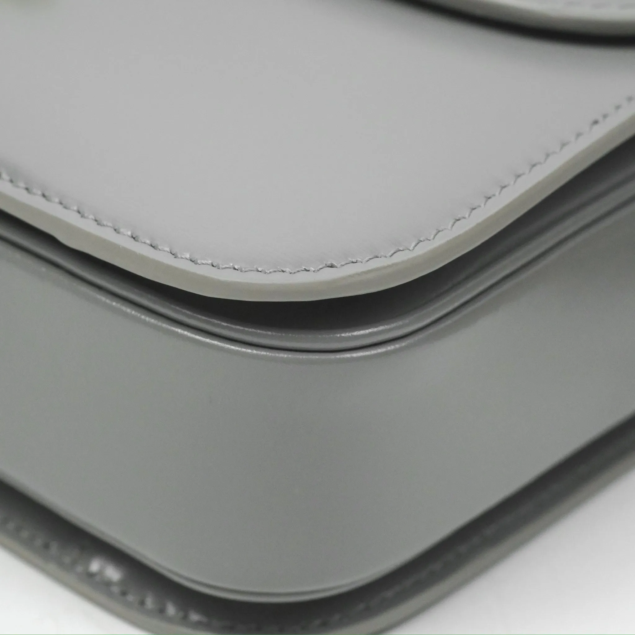 Celine Medium Triomphe Bag Zinc Shiny Calfskin