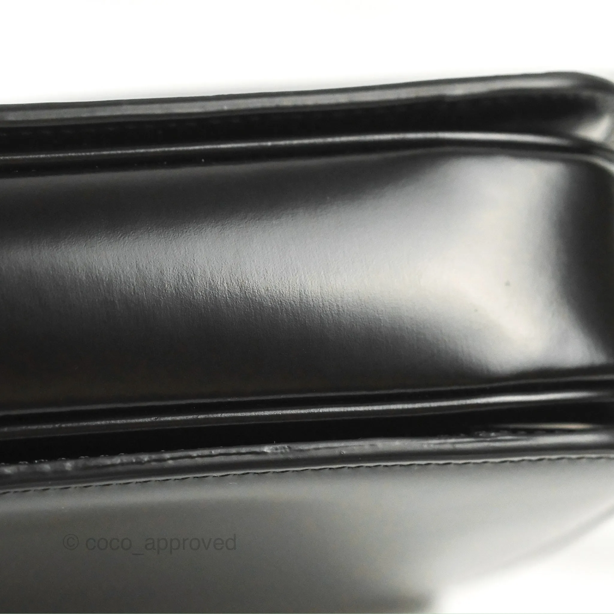 Celine Medium Triomphe Black Shiny Calfskin