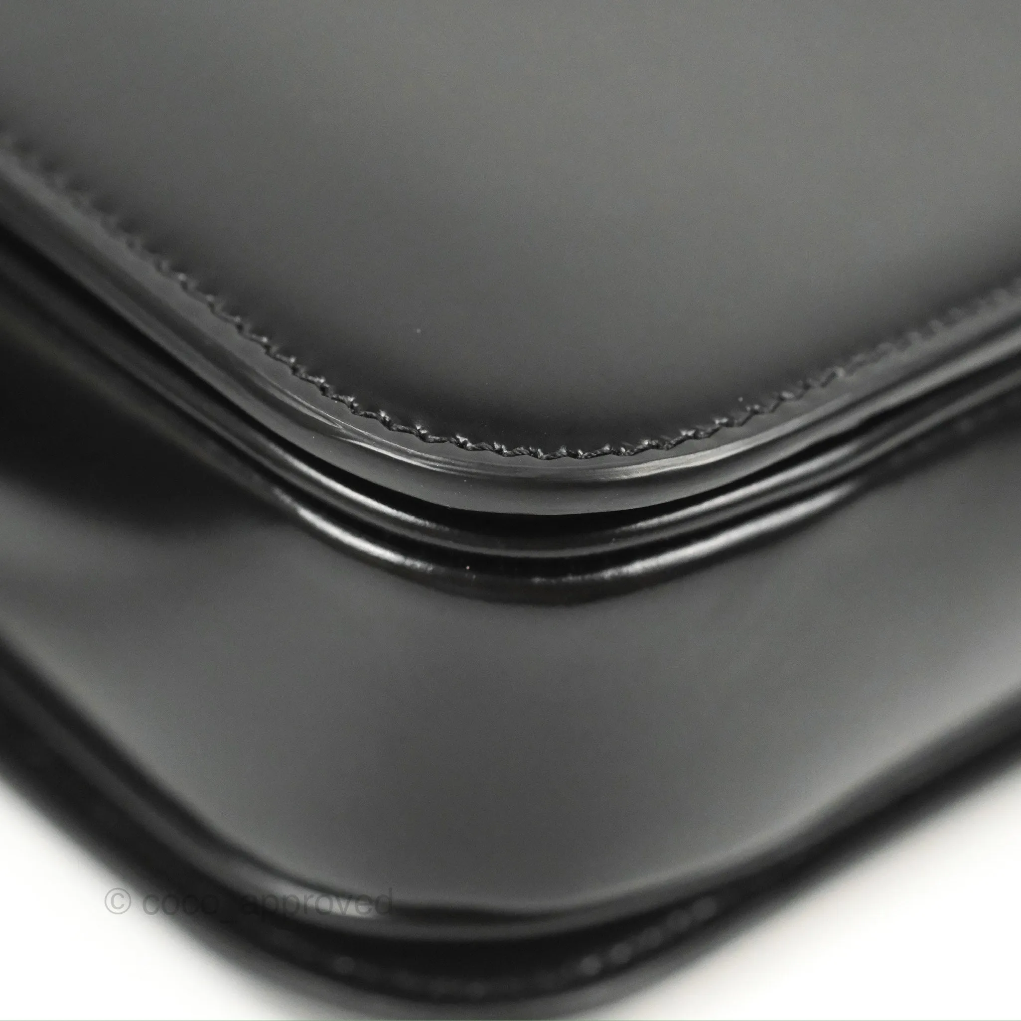 Celine Medium Triomphe Black Shiny Calfskin