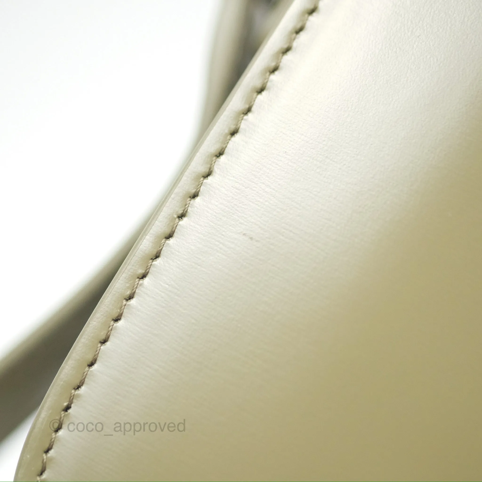 Celine Medium Triomphe Soft Khaki Shiny Calfskin