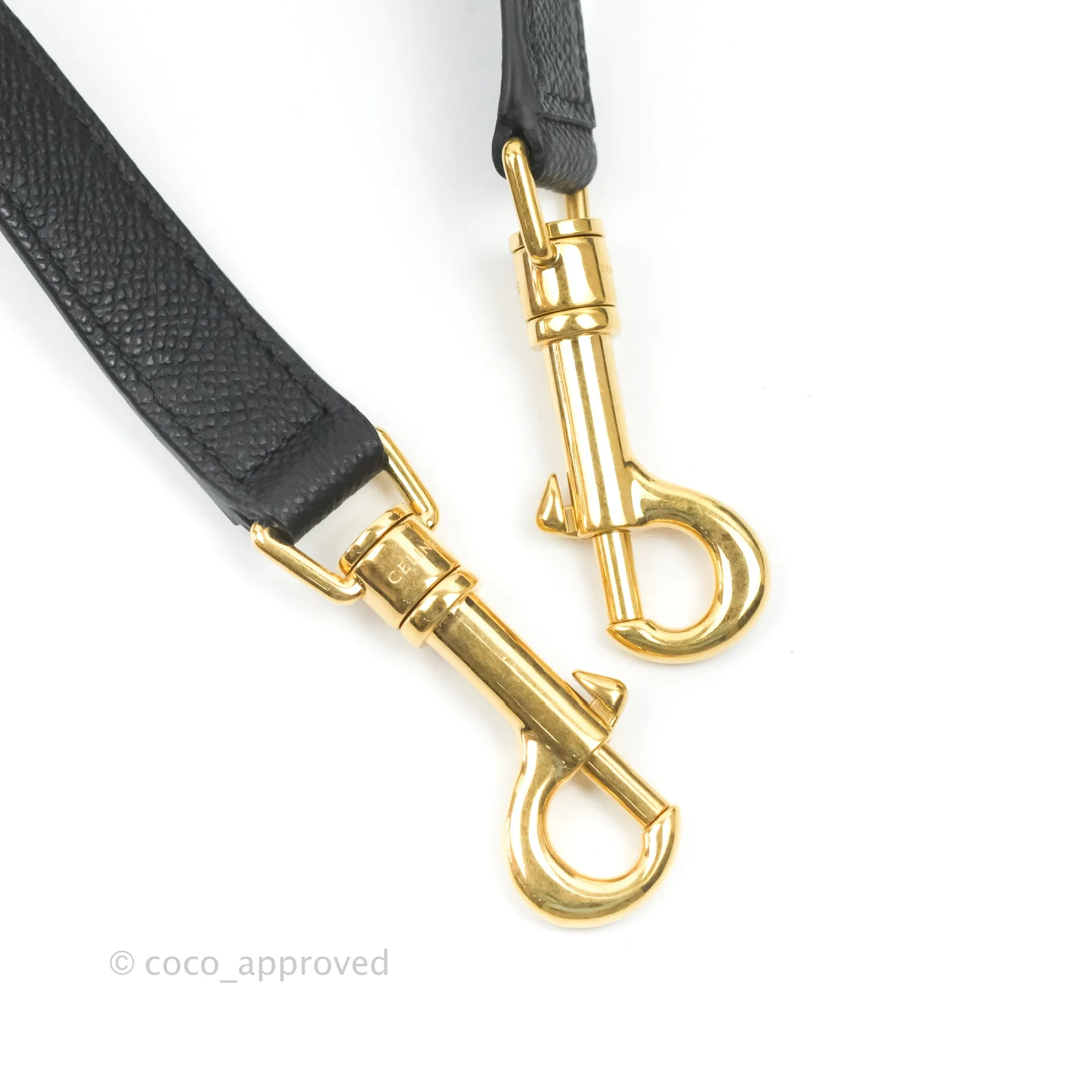 Celine Micro Belt Bag Dark Grey Grained Calfskin Gold Hardware