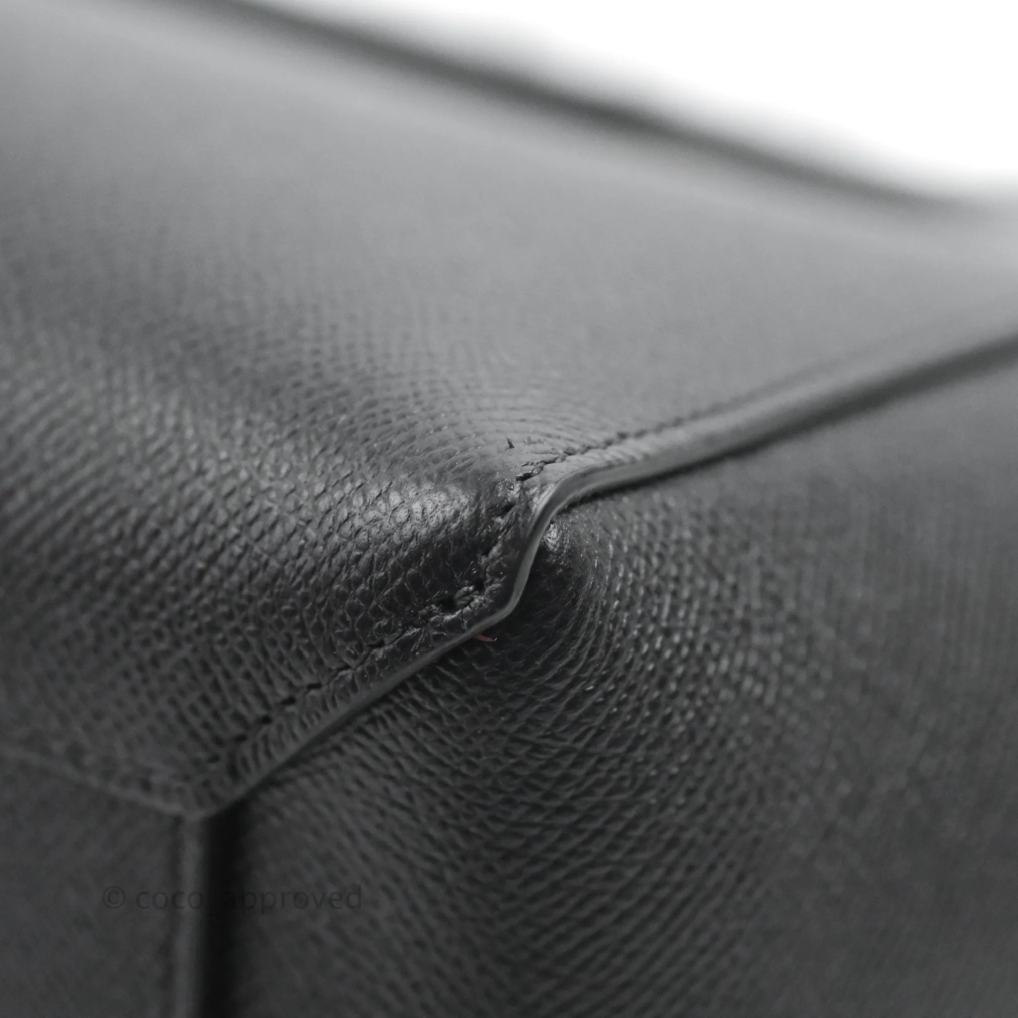 Celine Micro Belt Bag Dark Grey Grained Calfskin Gold Hardware