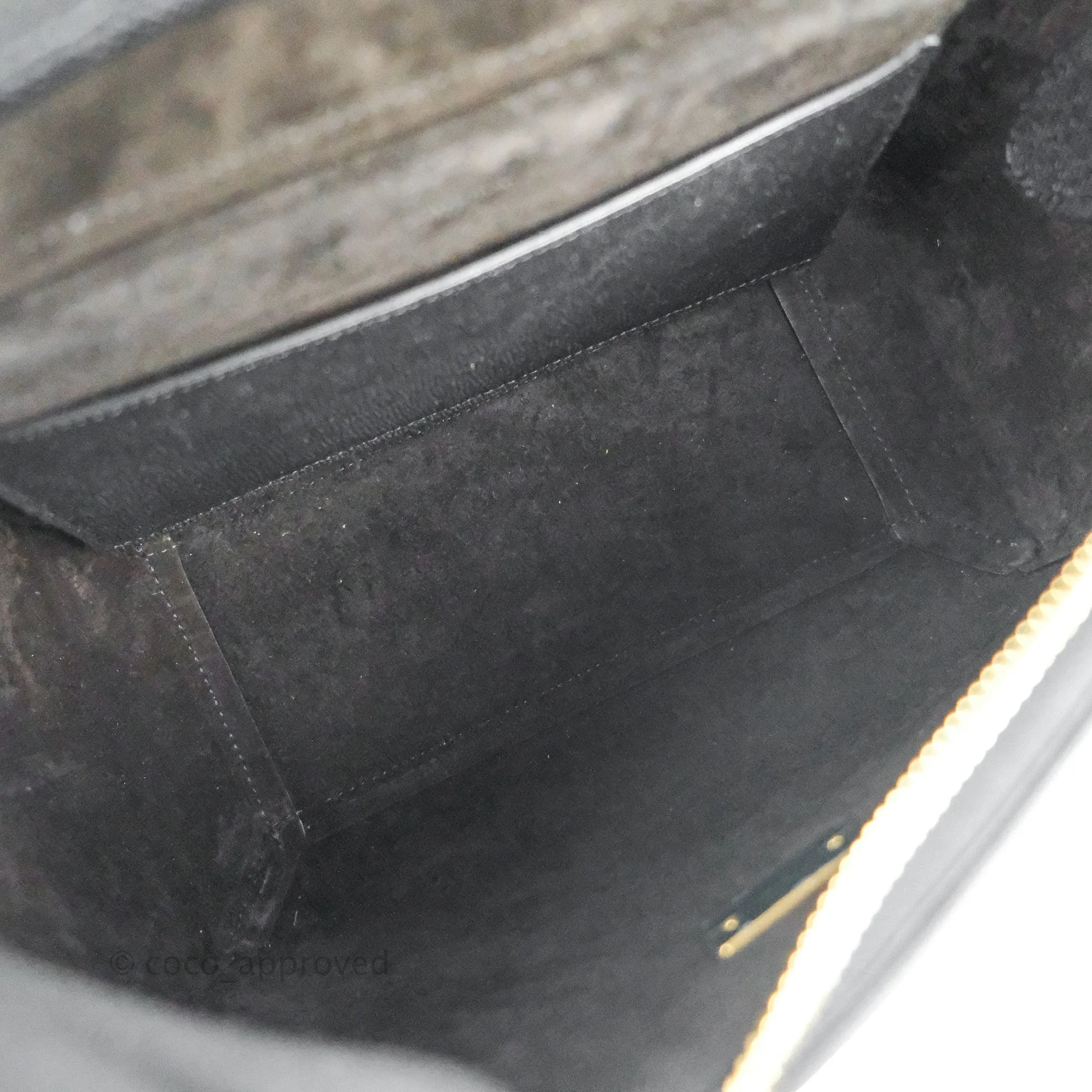 Celine Micro Belt Bag Dark Grey Grained Calfskin Gold Hardware
