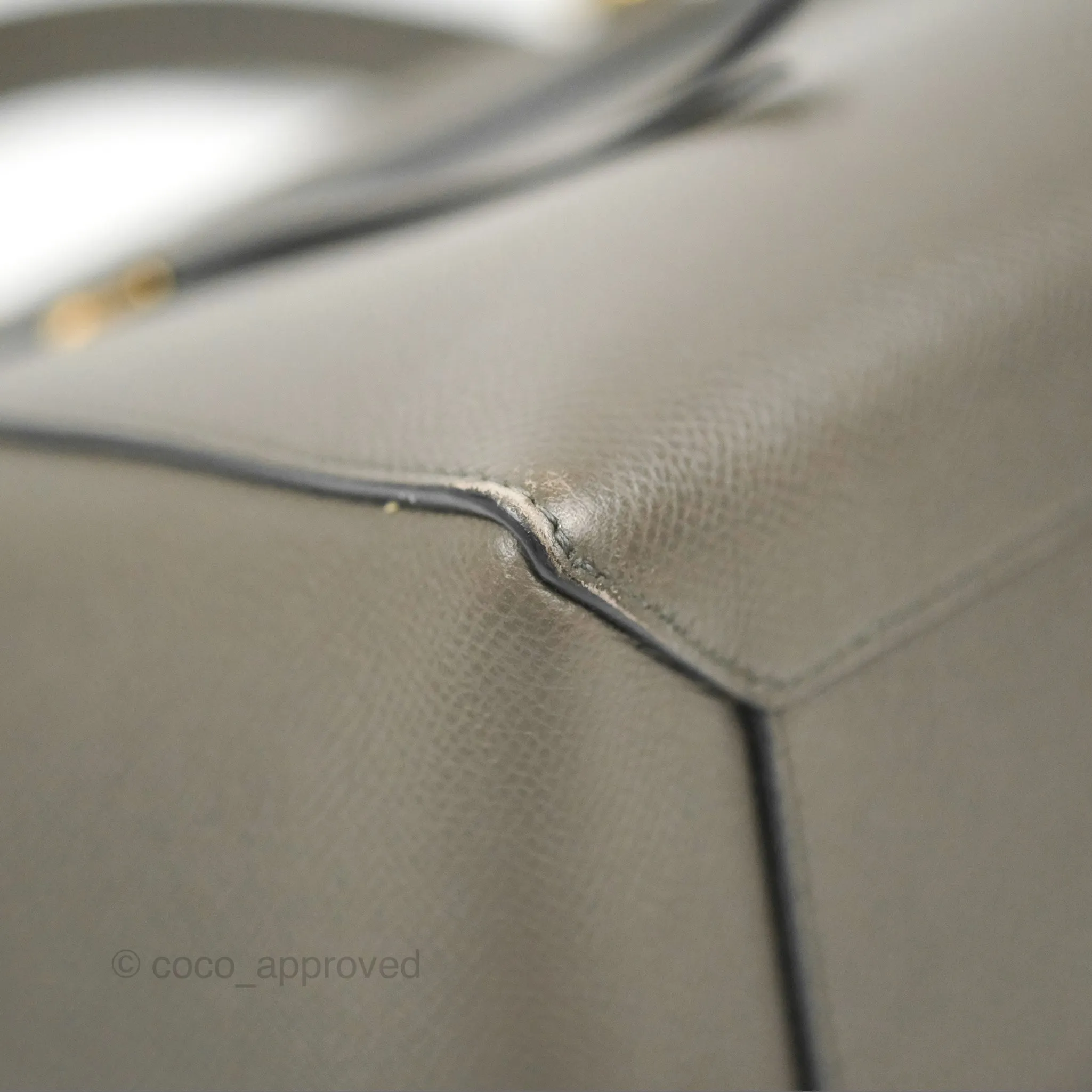 Celine Micro Belt Bag Grey Grained Calfskin Gold Hardware