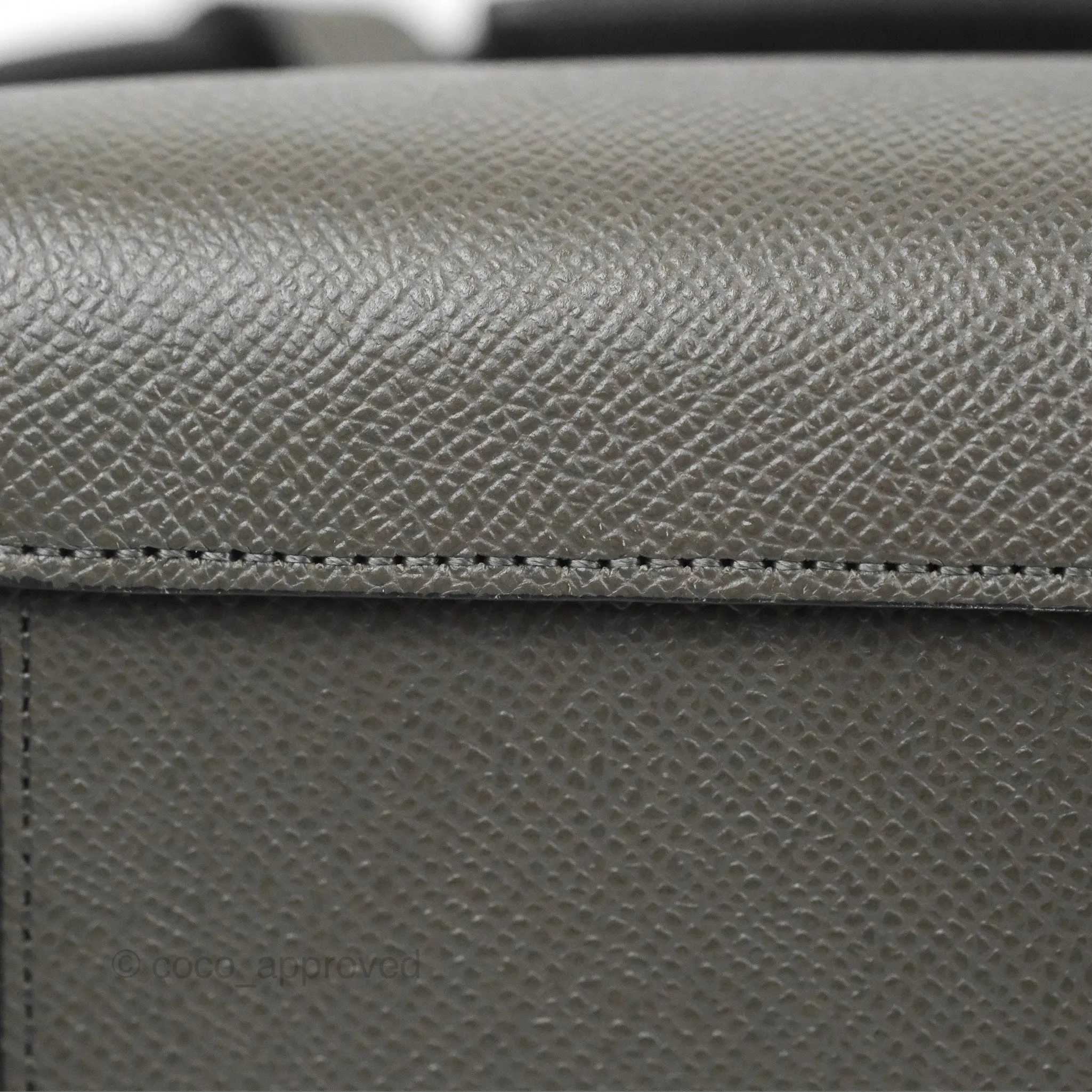 Celine Micro Belt Bag Grey Grained Calfskin Gold Hardware