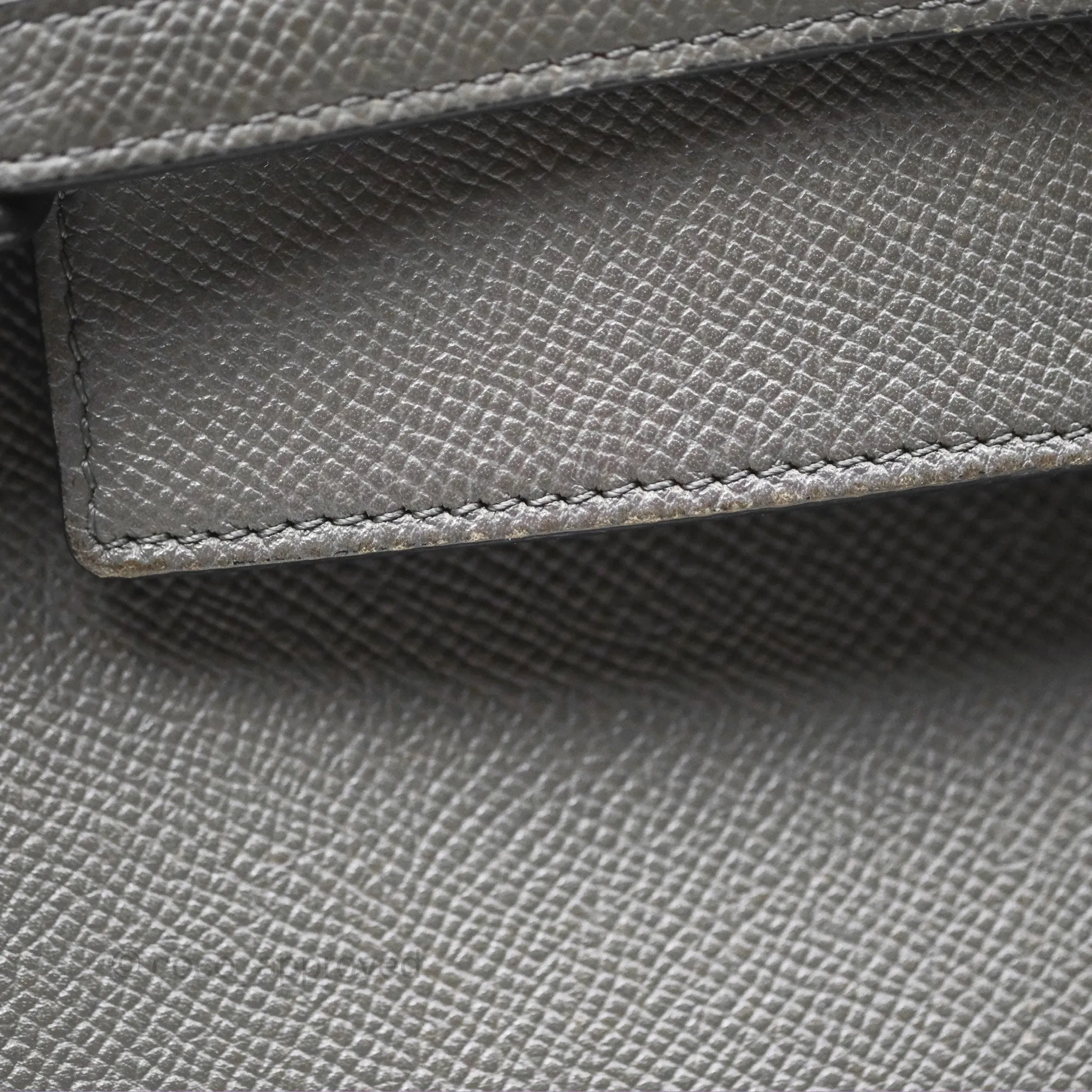 Celine Micro Belt Bag Grey Grained Calfskin Gold Hardware