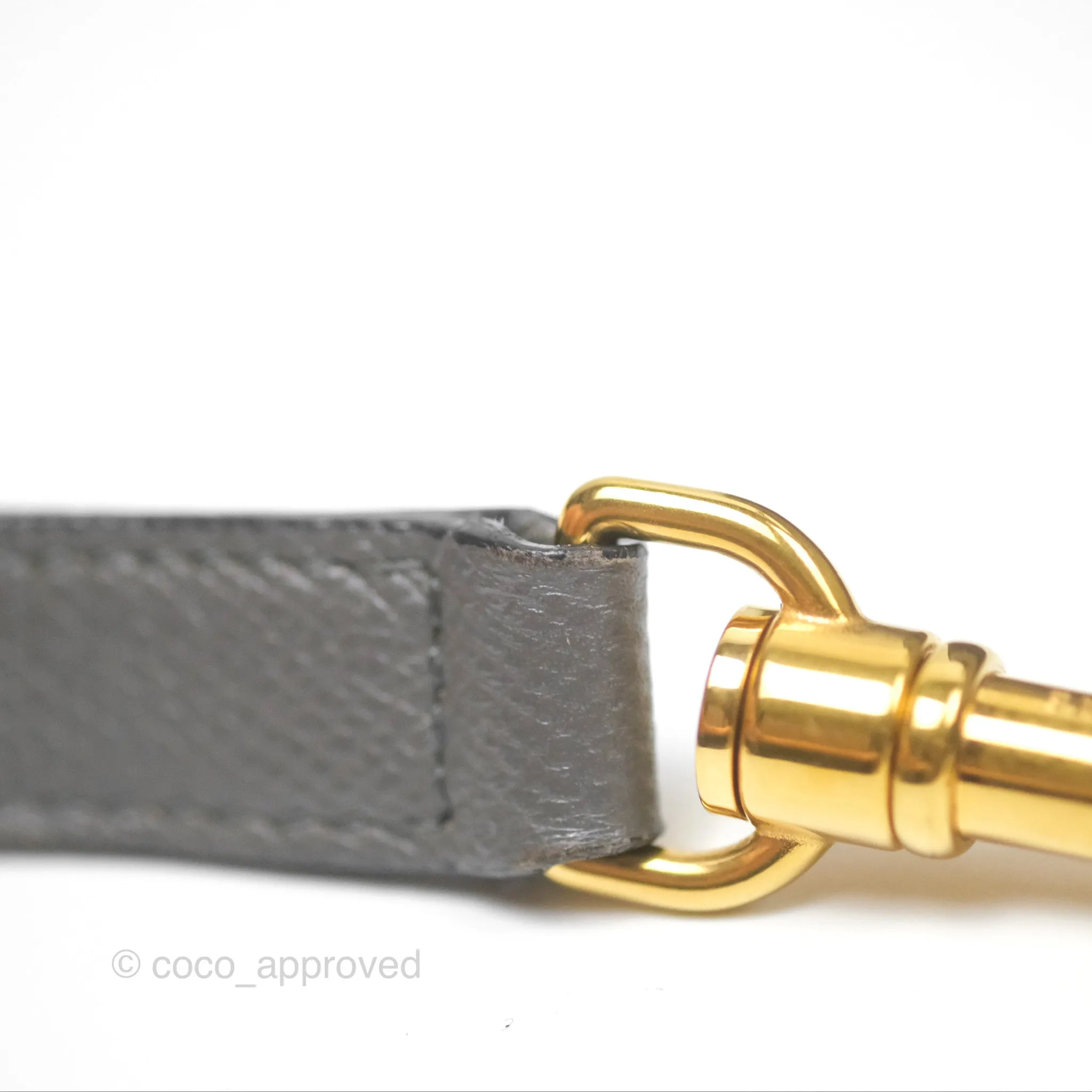 Celine Micro Belt Bag Grey Grained Calfskin Gold Hardware