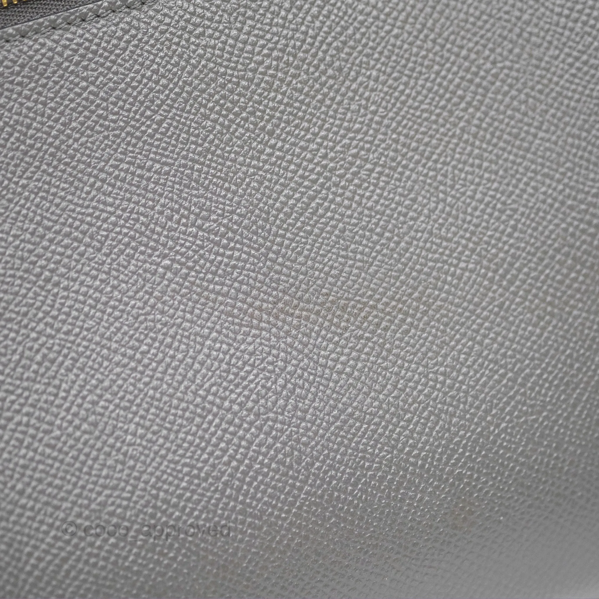 Celine Micro Belt Bag Grey Grained Calfskin Gold Hardware