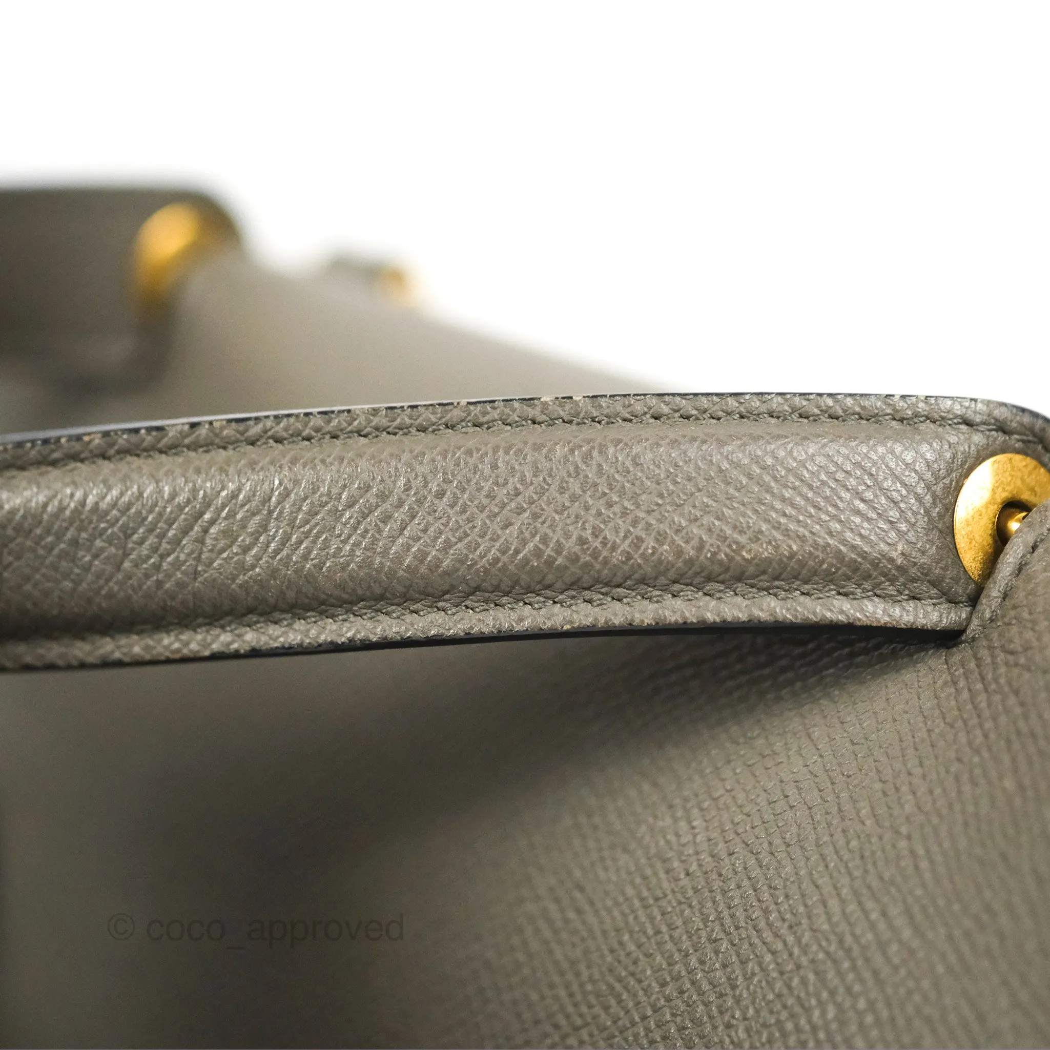 Celine Micro Belt Bag Grey Grained Calfskin Gold Hardware