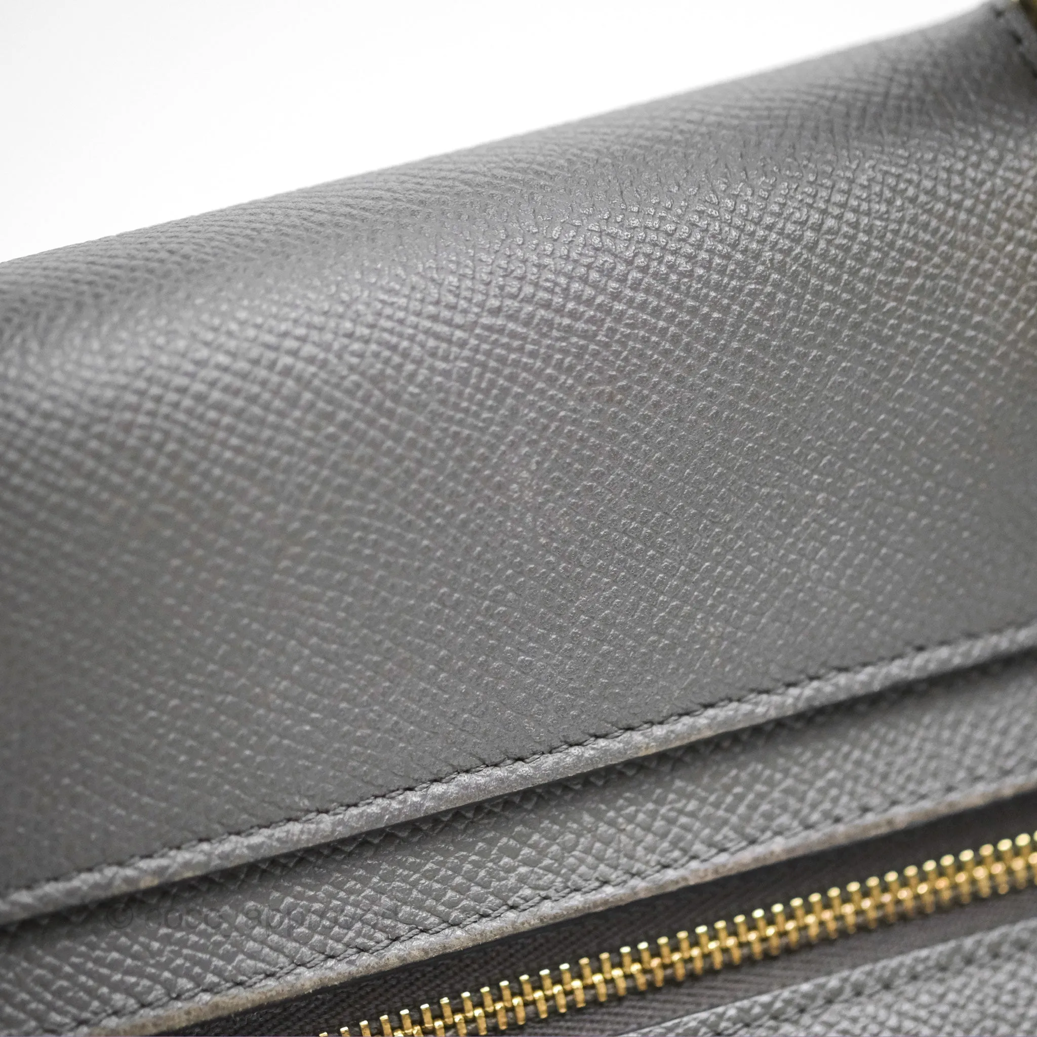 Celine Micro Belt Bag Grey Grained Calfskin Gold Hardware