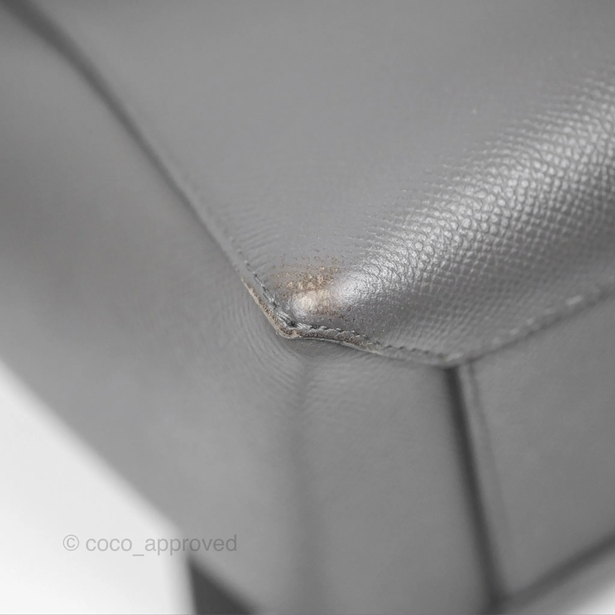 Celine Micro Belt Bag Grey Grained Calfskin Gold Hardware