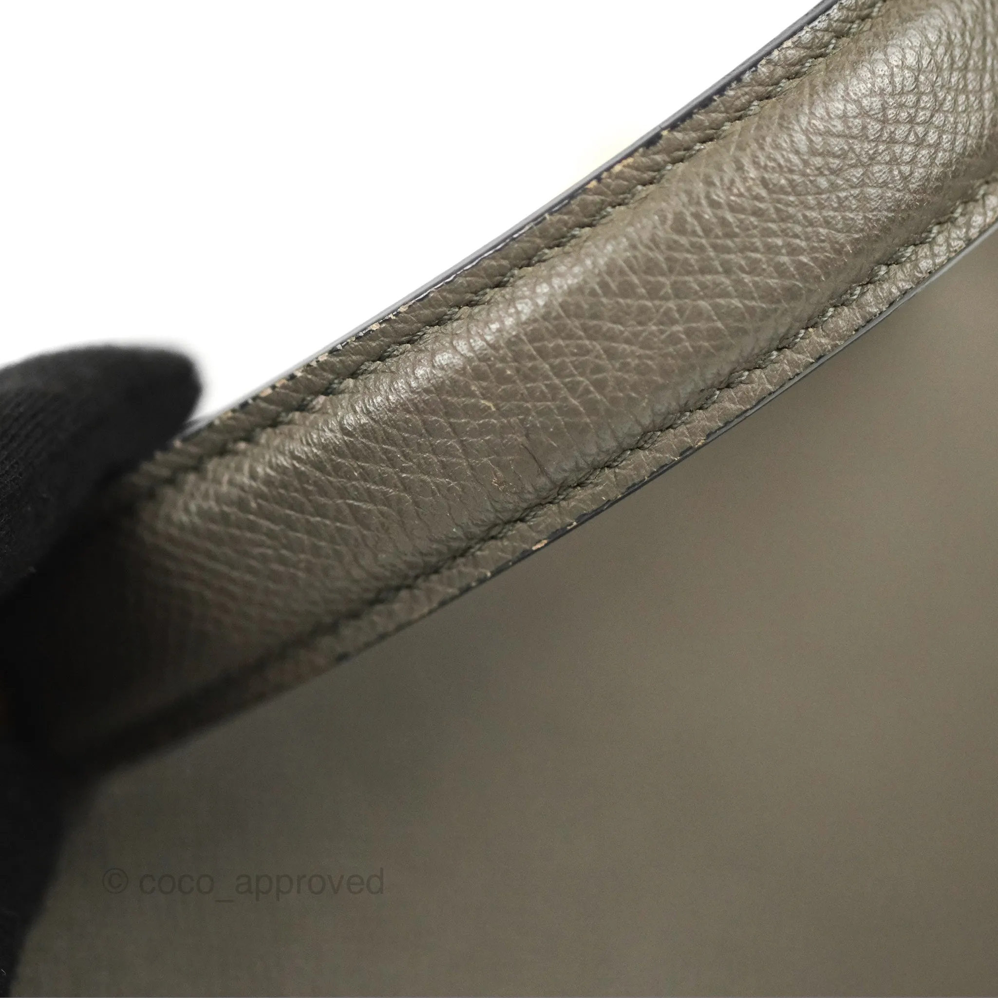 Celine Micro Belt Bag Grey Grained Calfskin Gold Hardware