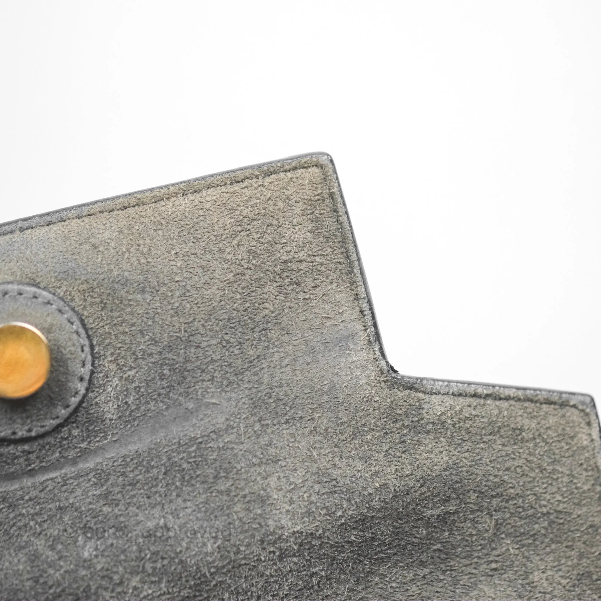 Celine Micro Belt Bag Grey Grained Calfskin Gold Hardware