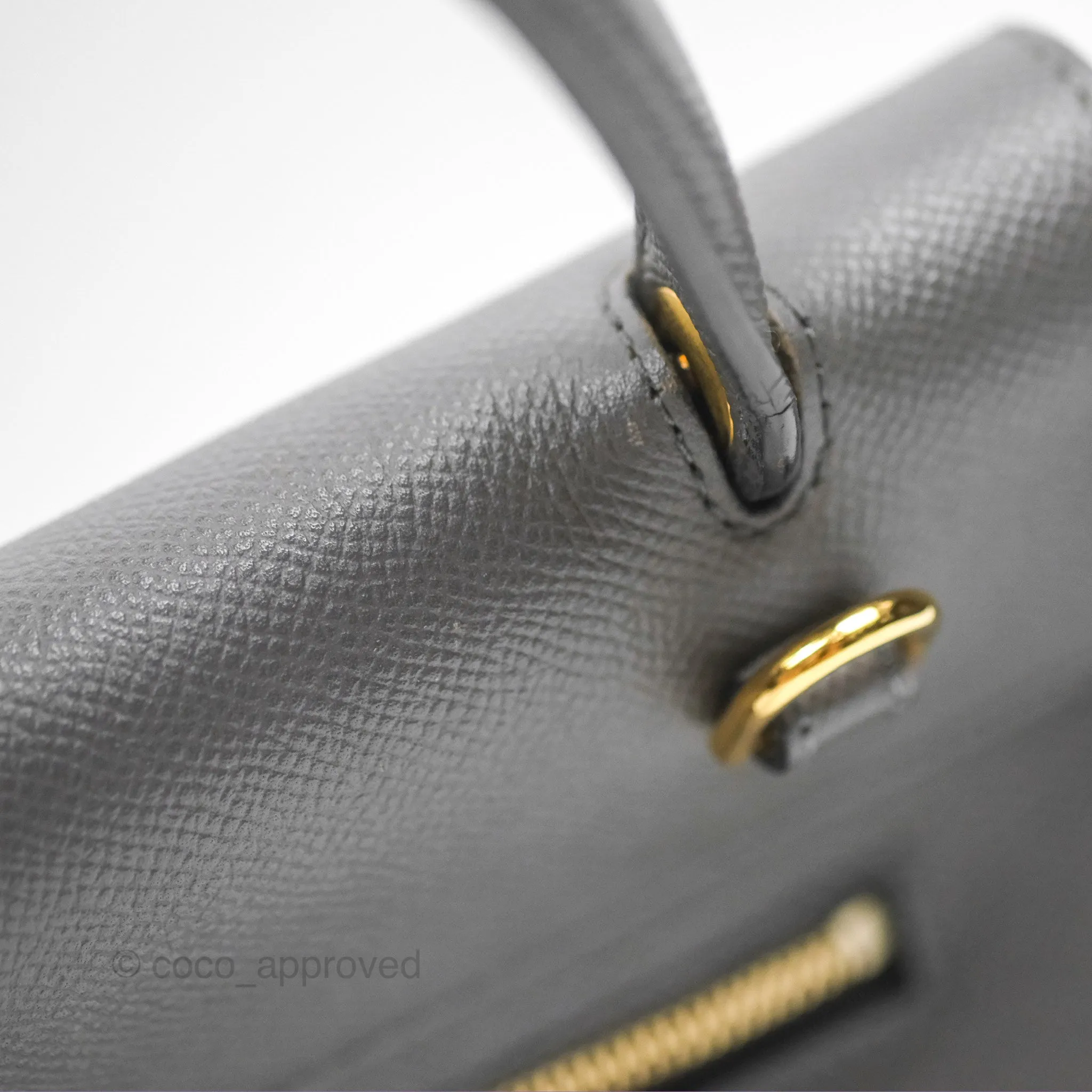 Celine Micro Belt Bag Grey Grained Calfskin Gold Hardware