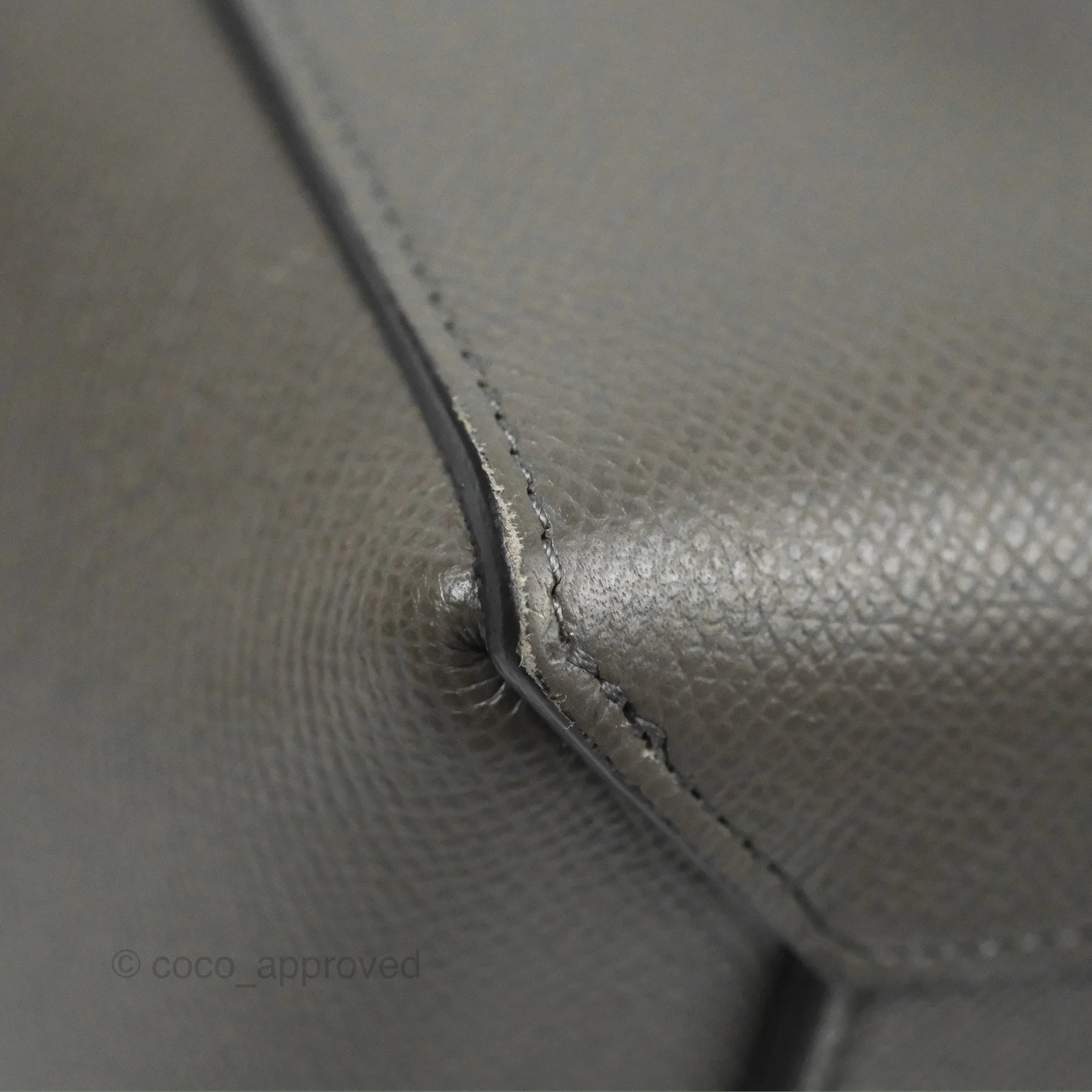 Celine Micro Belt Bag Grey Grained Calfskin Gold Hardware