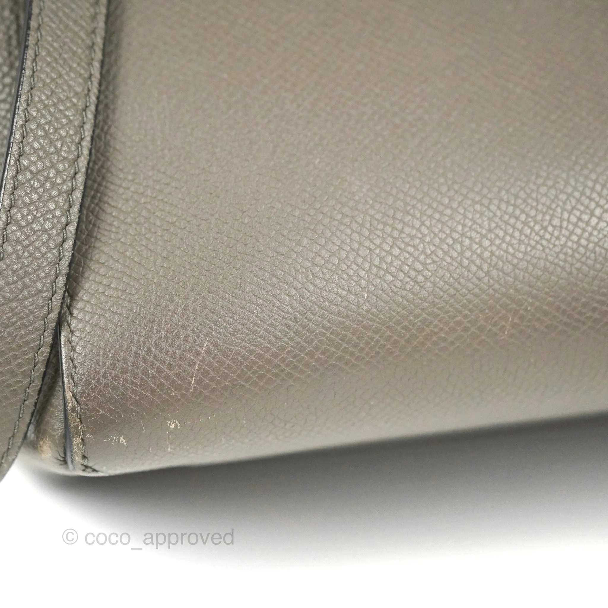 Celine Micro Belt Bag Grey Grained Calfskin Gold Hardware