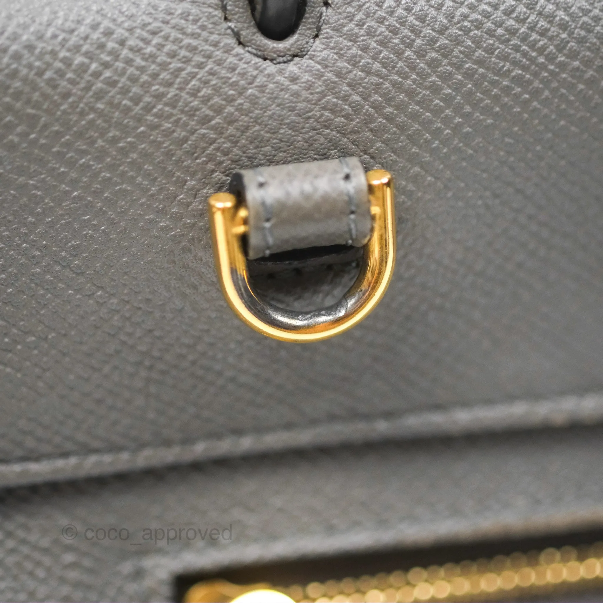 Celine Micro Belt Bag Grey Grained Calfskin Gold Hardware