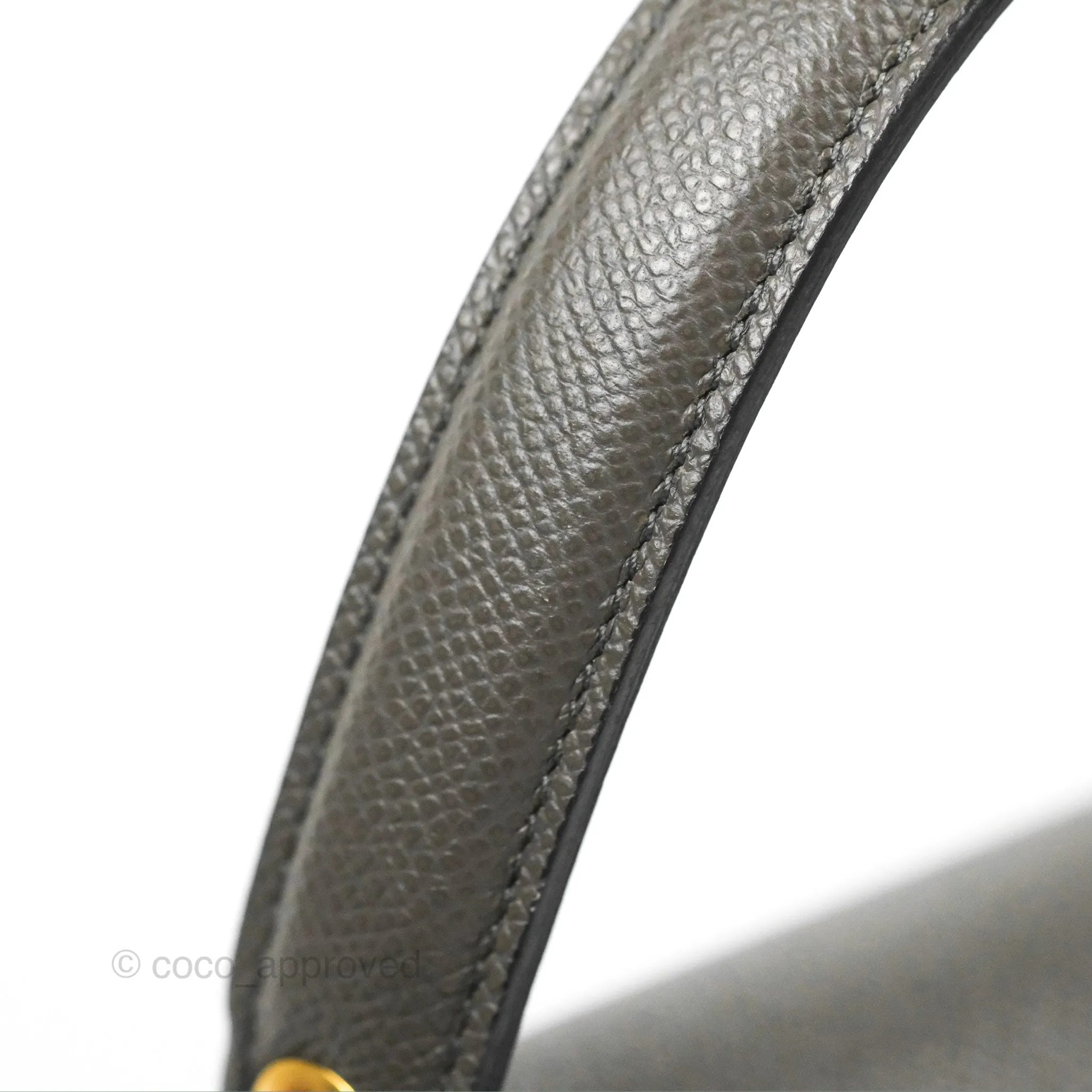 Celine Micro Belt Bag Grey Grained Calfskin Gold Hardware