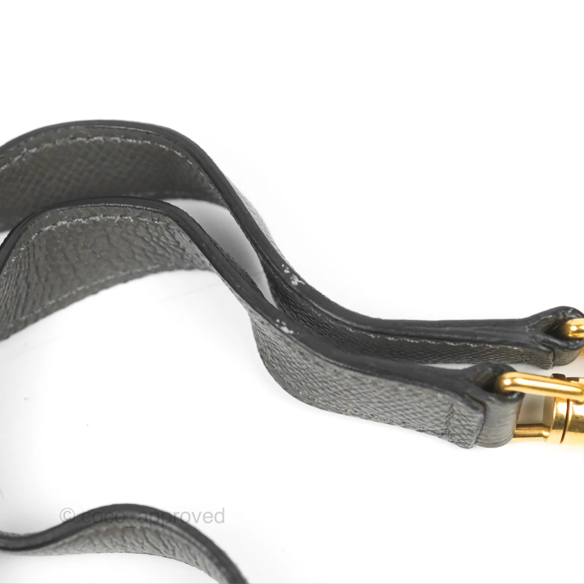 Celine Micro Belt Bag Grey Grained Calfskin Gold Hardware