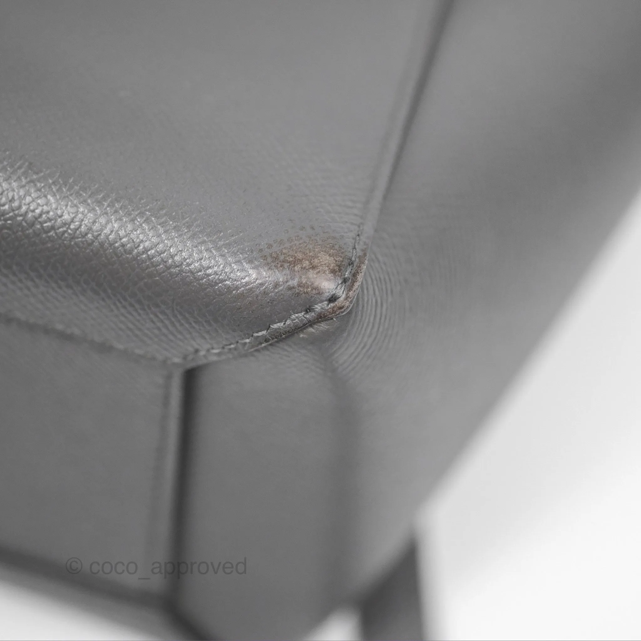Celine Micro Belt Bag Grey Grained Calfskin Gold Hardware