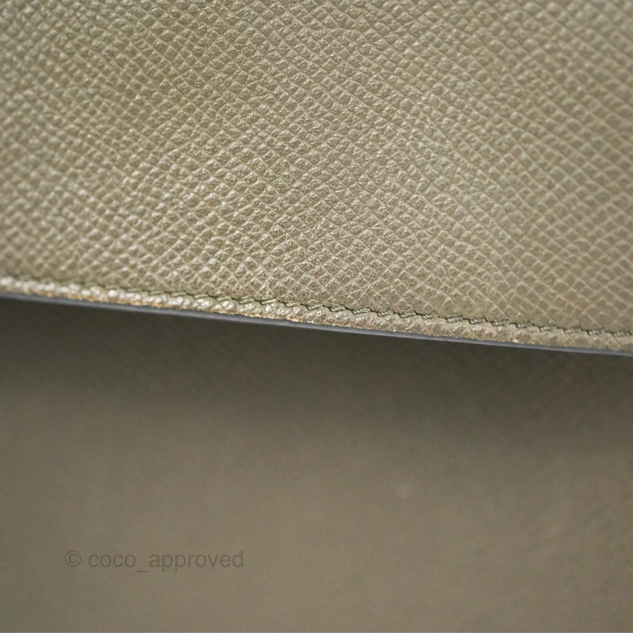 Celine Micro Belt Bag Grey Grained Calfskin Gold Hardware