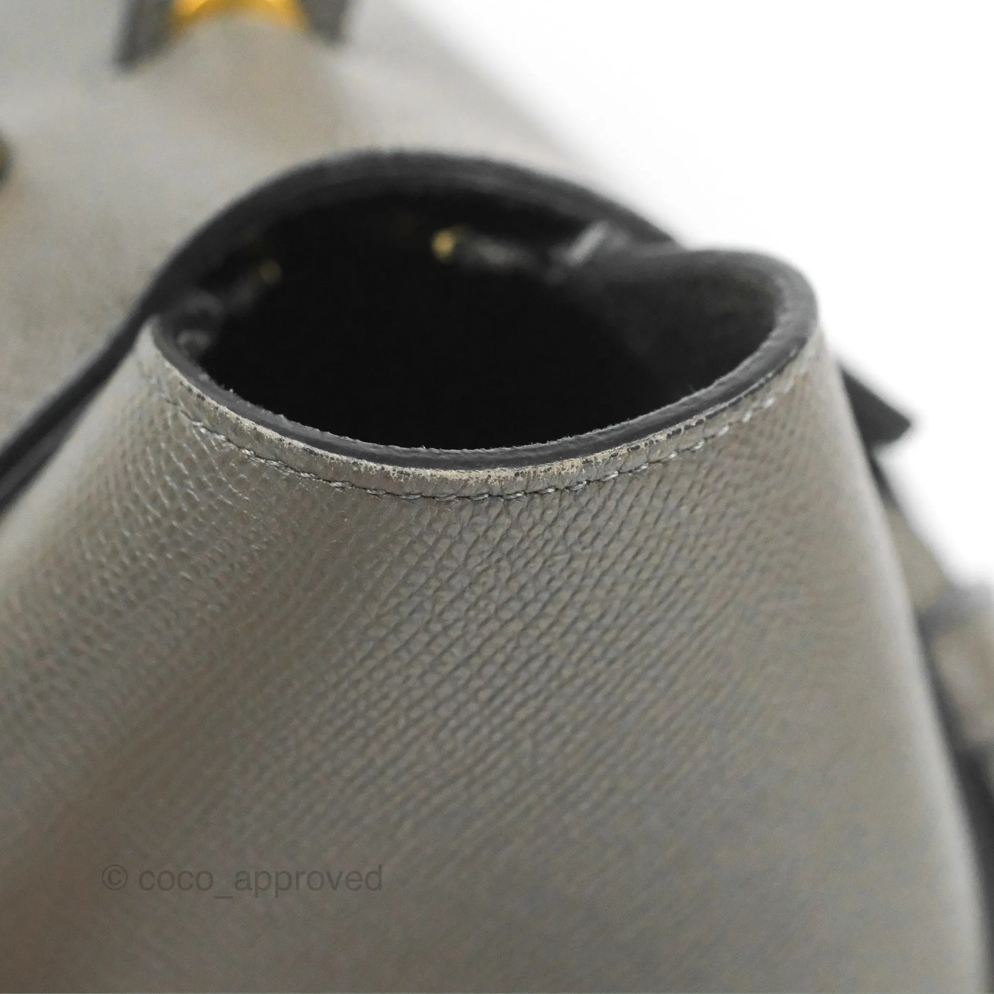 Celine Micro Belt Bag Grey Grained Calfskin Gold Hardware