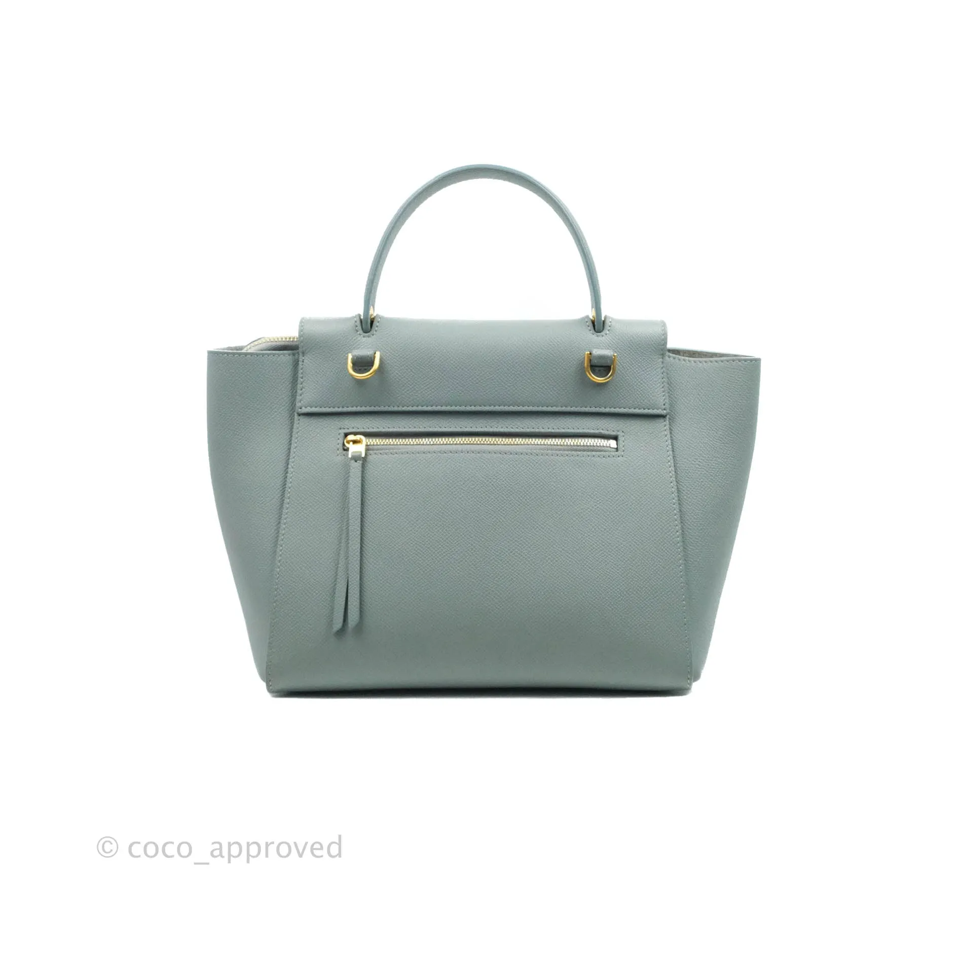 Celine Micro Belt Bag Light Blue Grained Calfskin Gold Hardware
