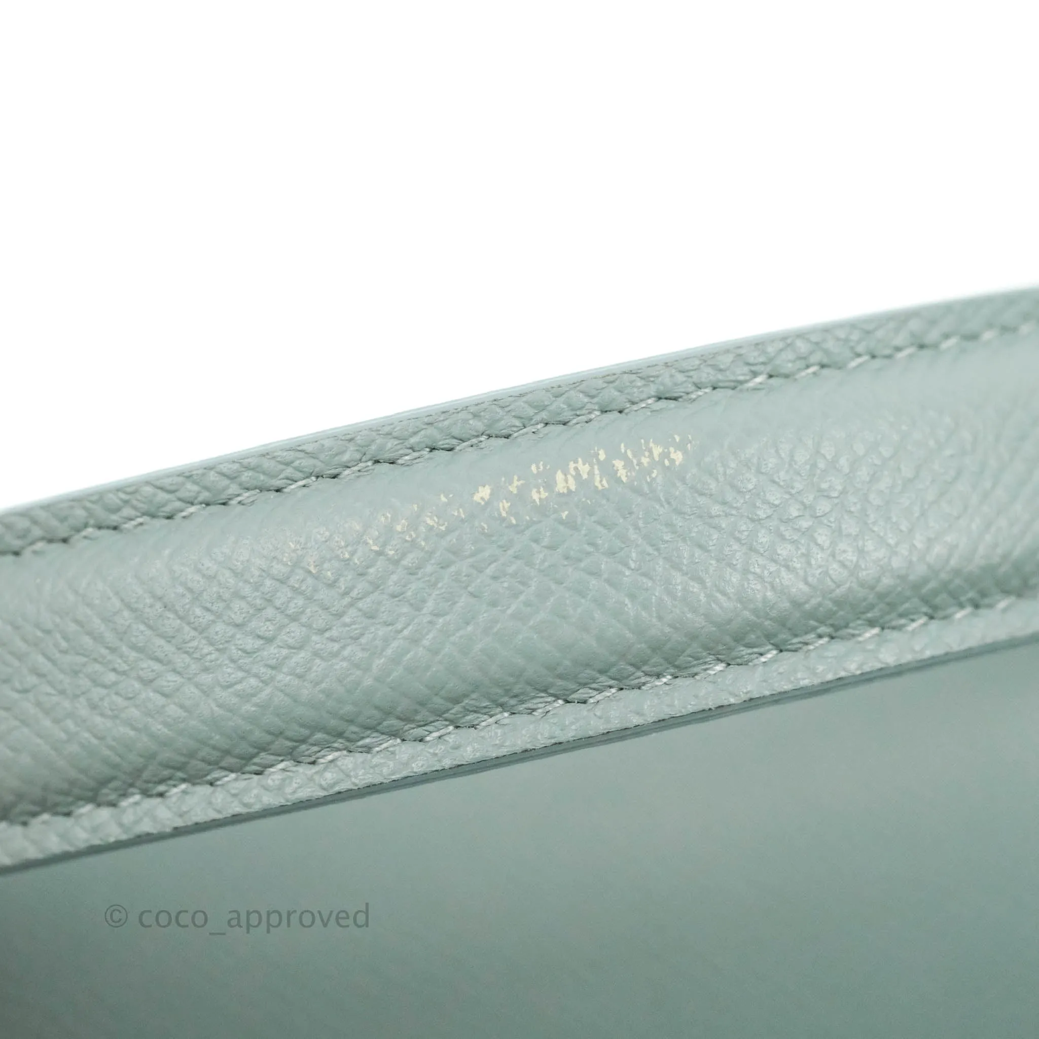 Celine Micro Belt Bag Light Blue Grained Calfskin Gold Hardware