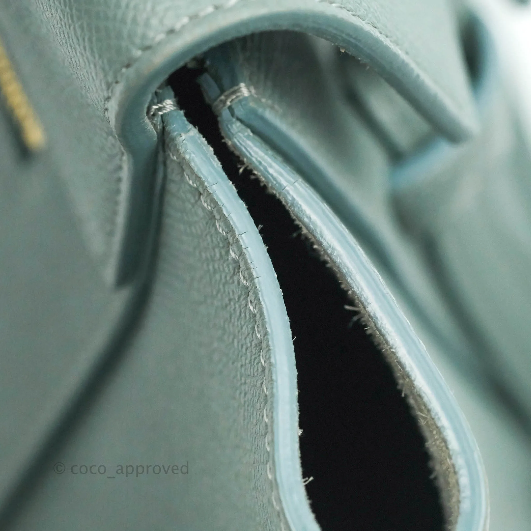 Celine Micro Belt Bag Light Blue Grained Calfskin Gold Hardware
