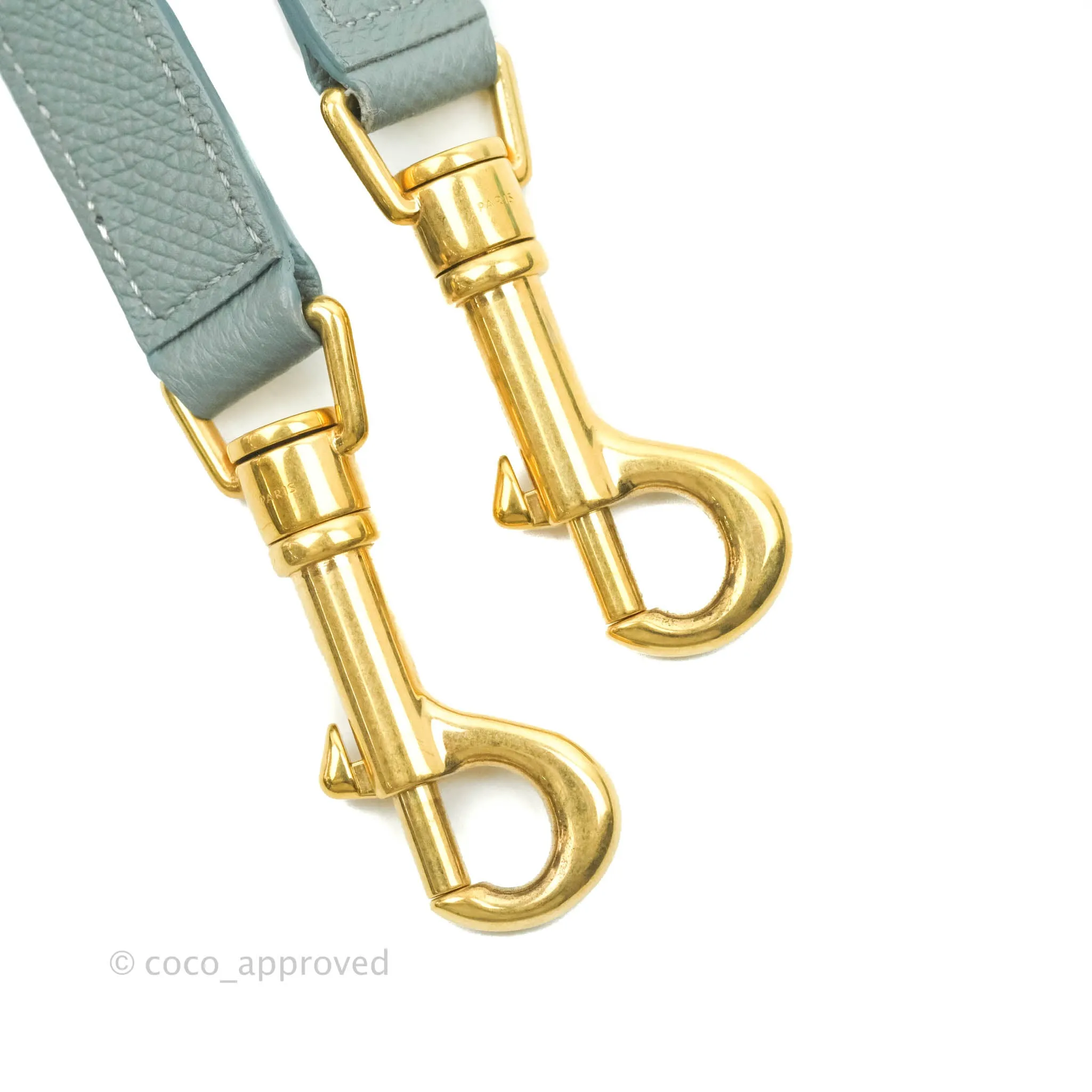 Celine Micro Belt Bag Light Blue Grained Calfskin Gold Hardware