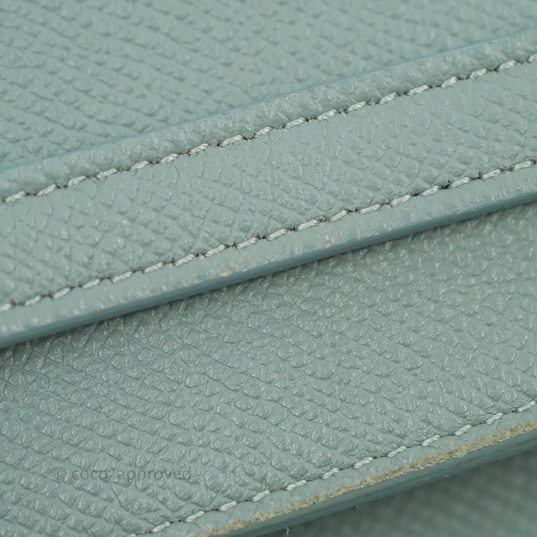 Celine Micro Belt Bag Light Blue Grained Calfskin Gold Hardware