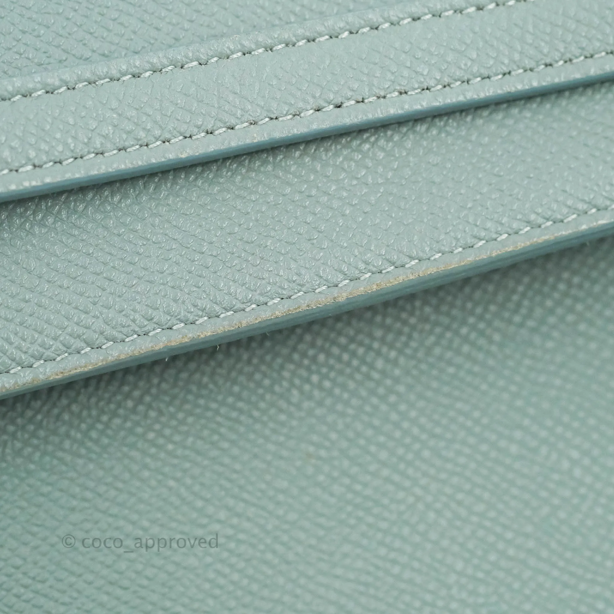 Celine Micro Belt Bag Light Blue Grained Calfskin Gold Hardware