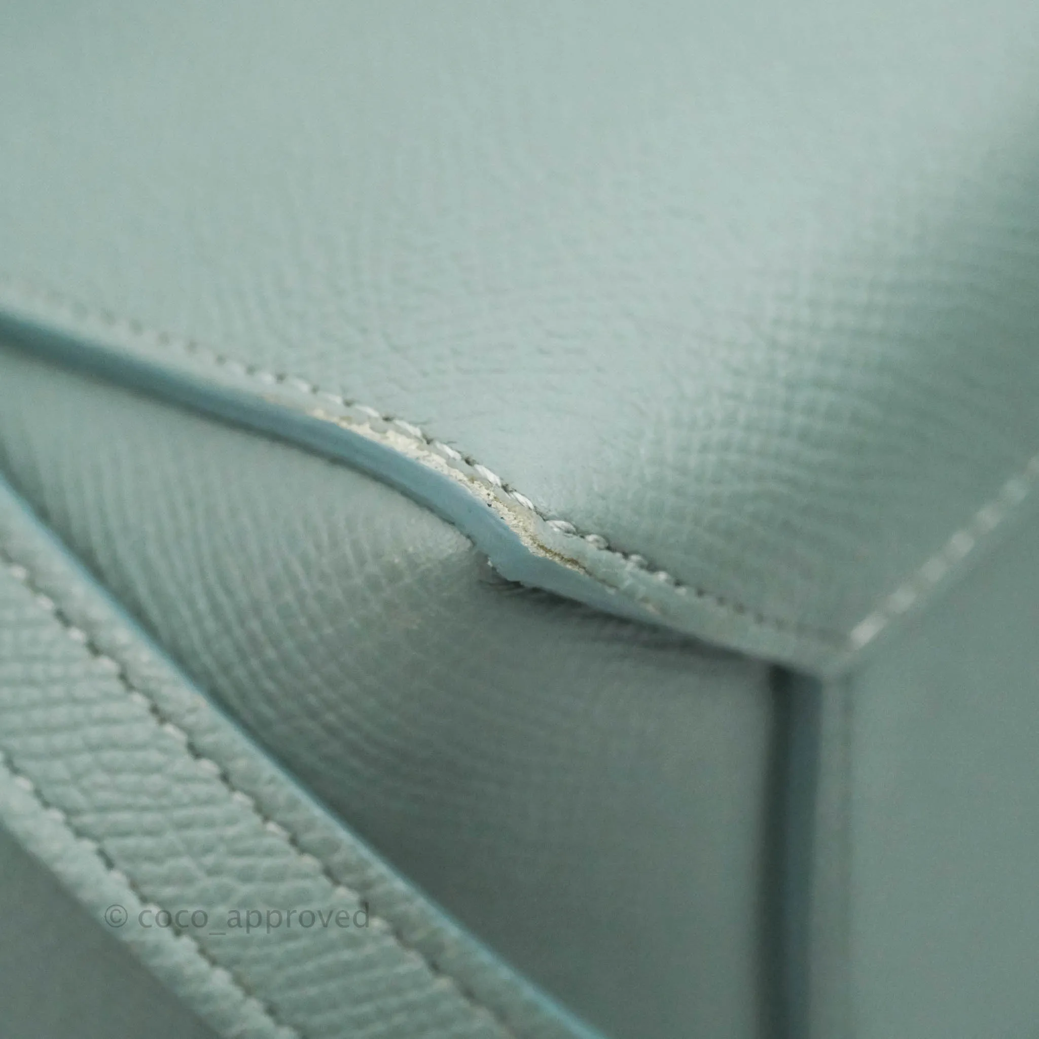 Celine Micro Belt Bag Light Blue Grained Calfskin Gold Hardware