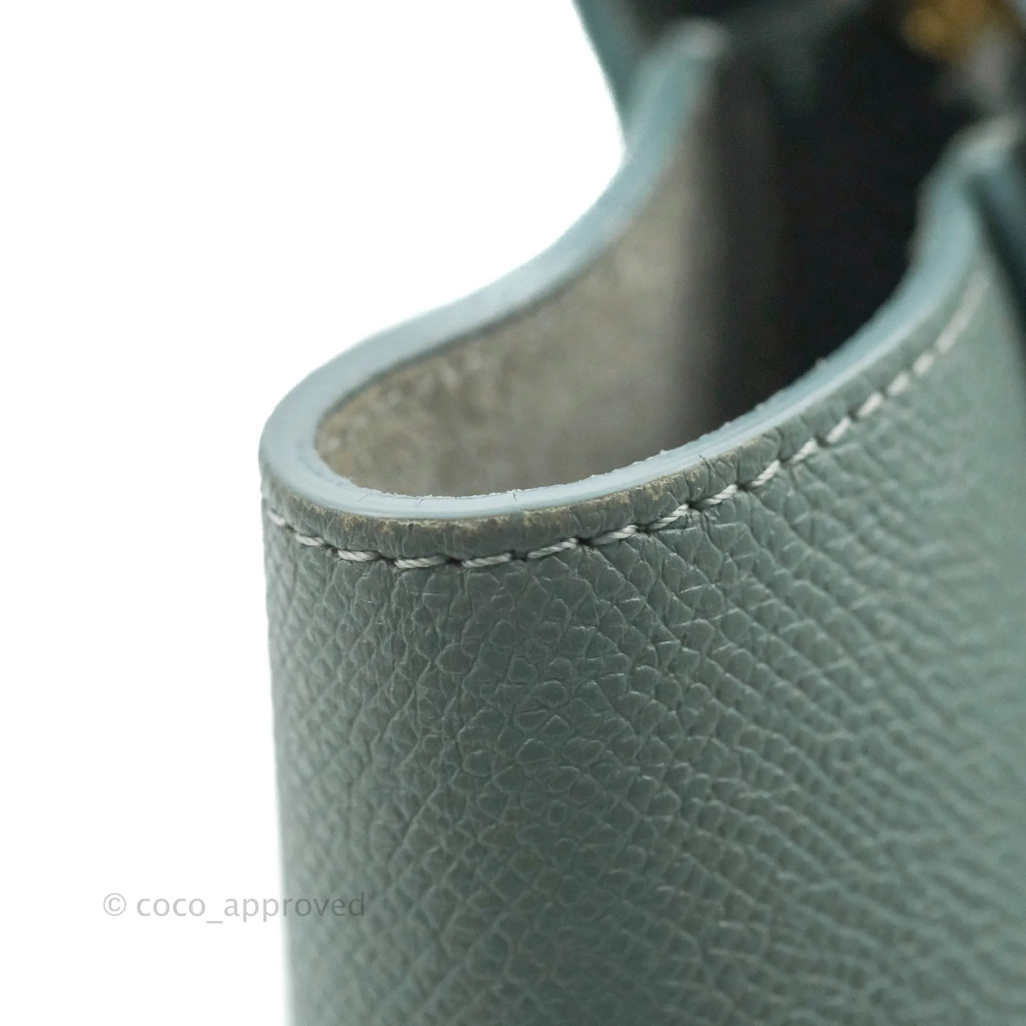 Celine Micro Belt Bag Light Blue Grained Calfskin Gold Hardware