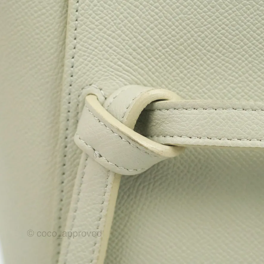 Celine Micro Belt Bag Light Khaki Grained Calfskin Silver Hardware