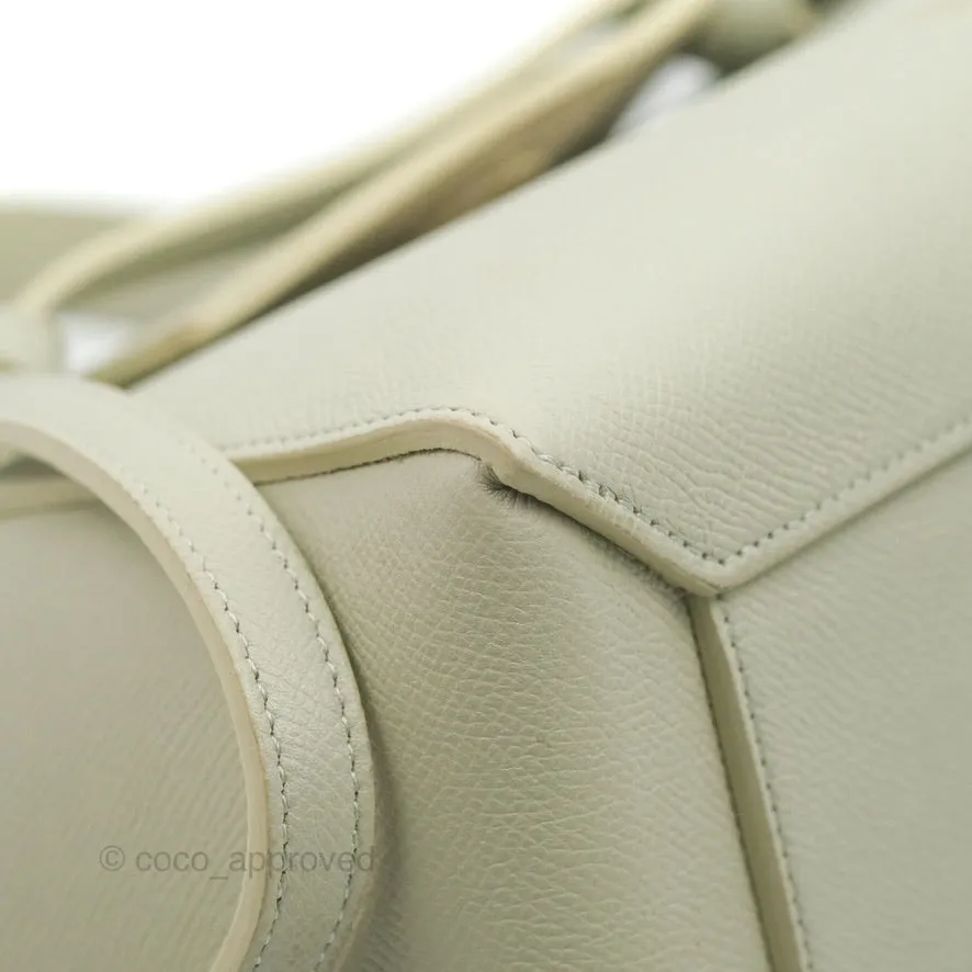 Celine Micro Belt Bag Light Khaki Grained Calfskin Silver Hardware