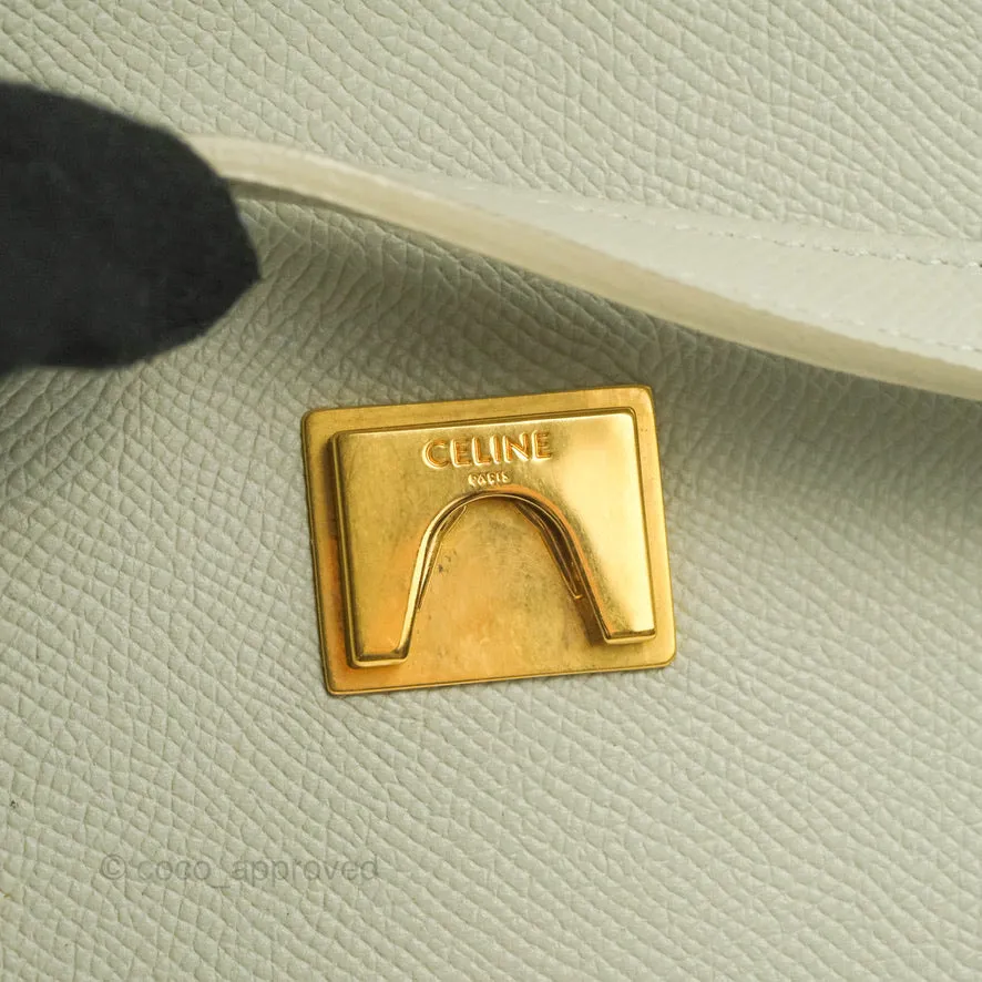 Celine Micro Belt Bag Light Khaki Grained Calfskin Silver Hardware