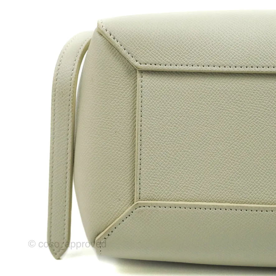 Celine Micro Belt Bag Light Khaki Grained Calfskin Silver Hardware