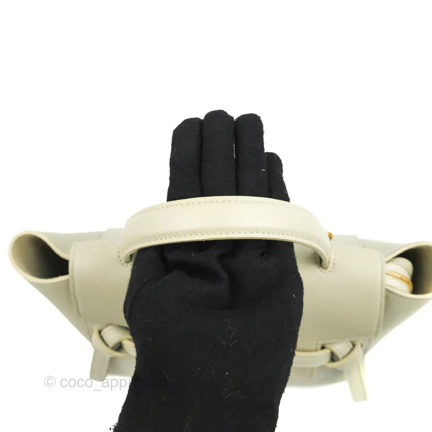 Celine Micro Belt Bag Light Khaki Grained Calfskin Silver Hardware